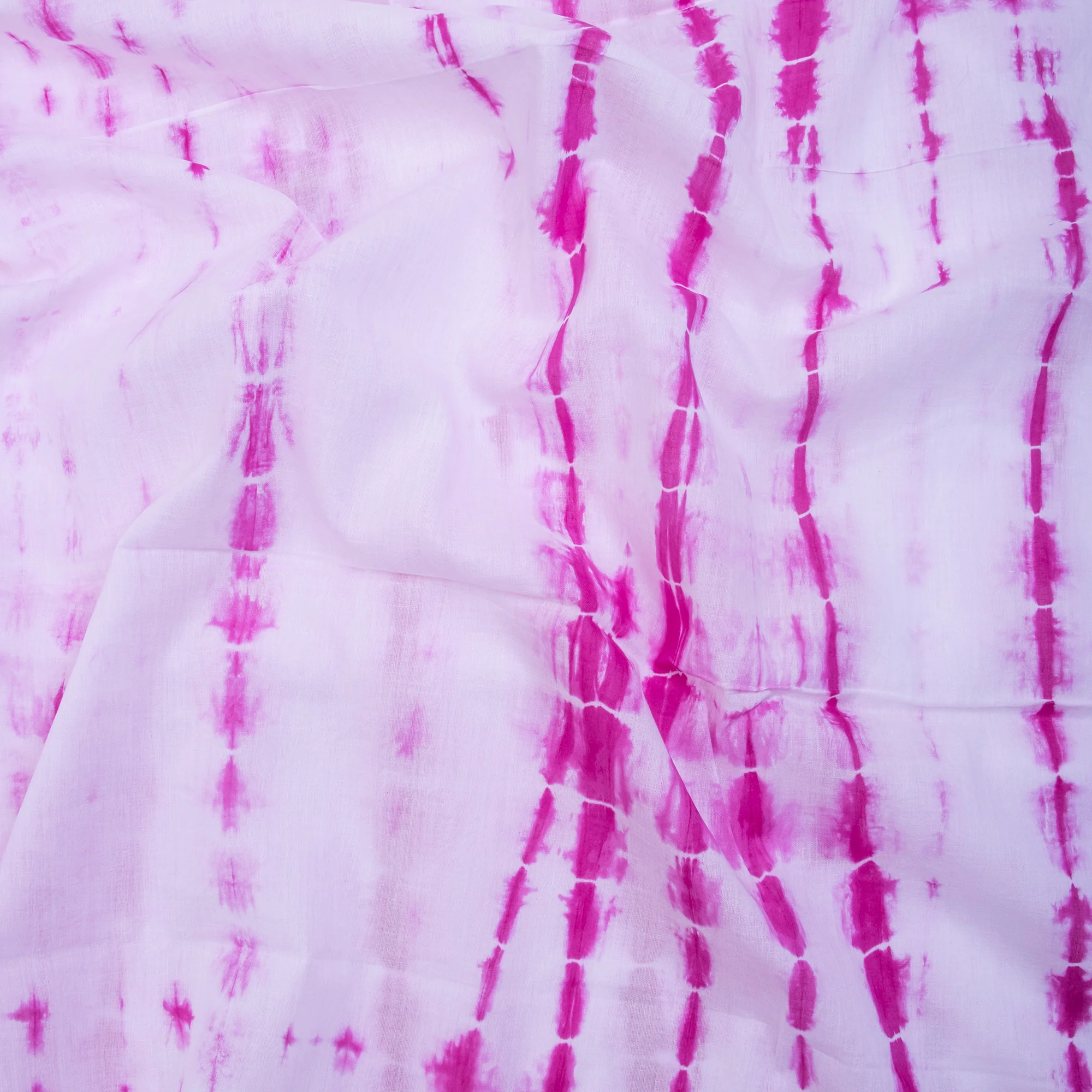 Premium Pink Handmade Cotton Running Tie Dye Fabric Cloths - Image 2