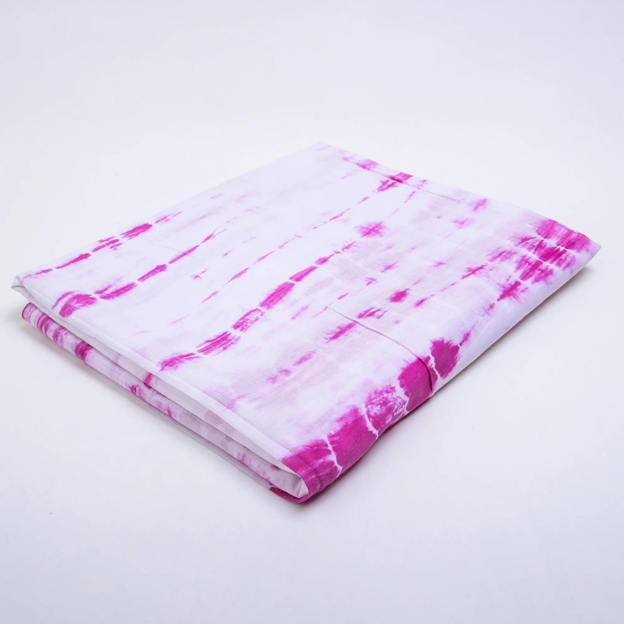 Premium Pink Handmade Cotton Running Tie Dye Fabric Cloths - Image 5