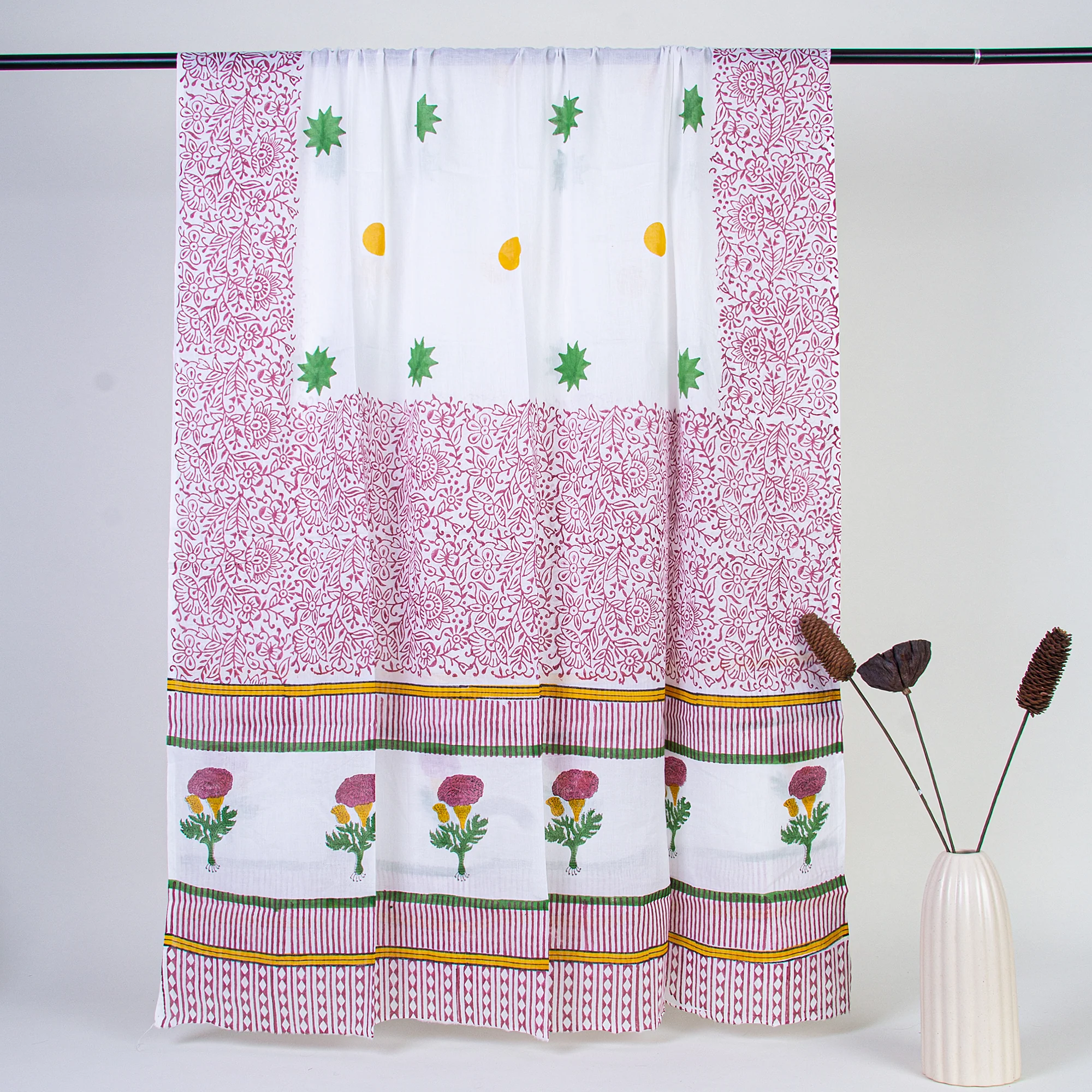 Floral Design Women salwar Suit Set Cotton Dupatta - Image 3