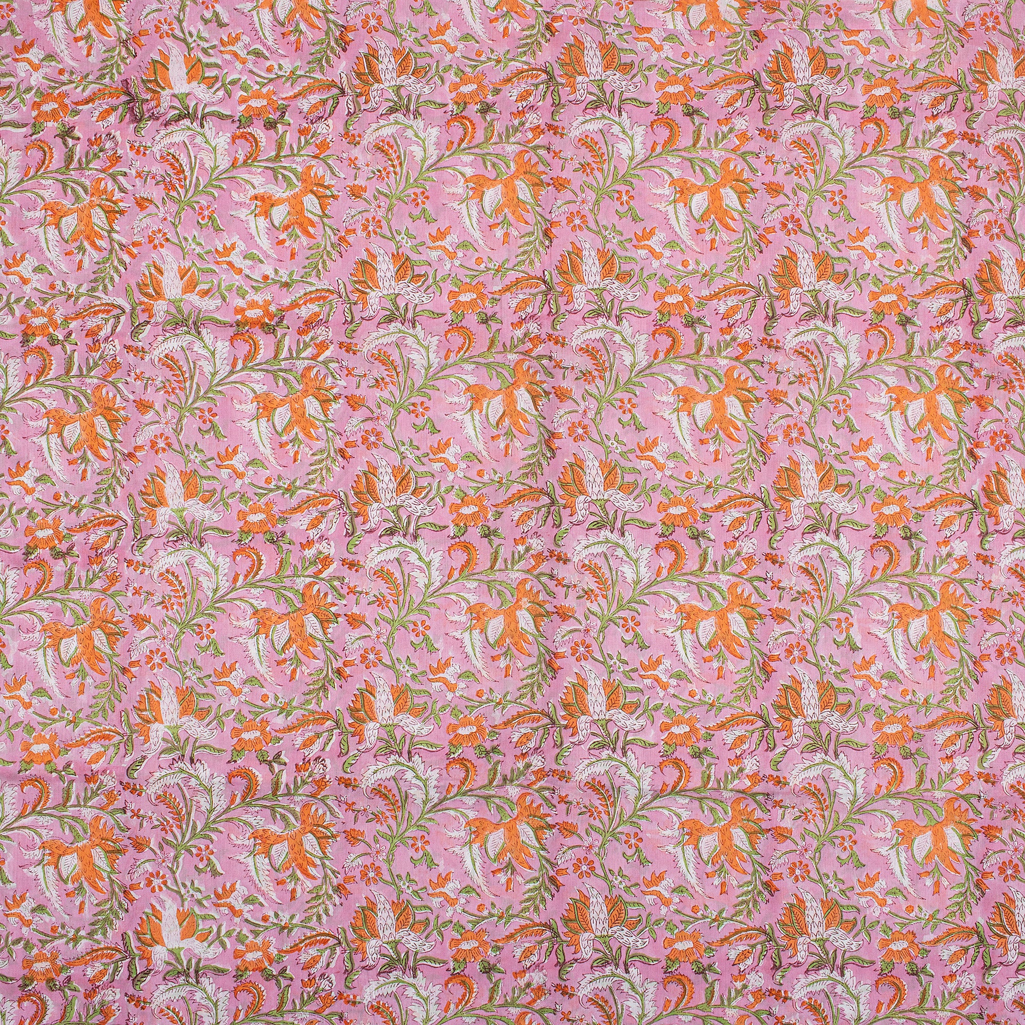 Floral Block Printed Fabric India - Image 4