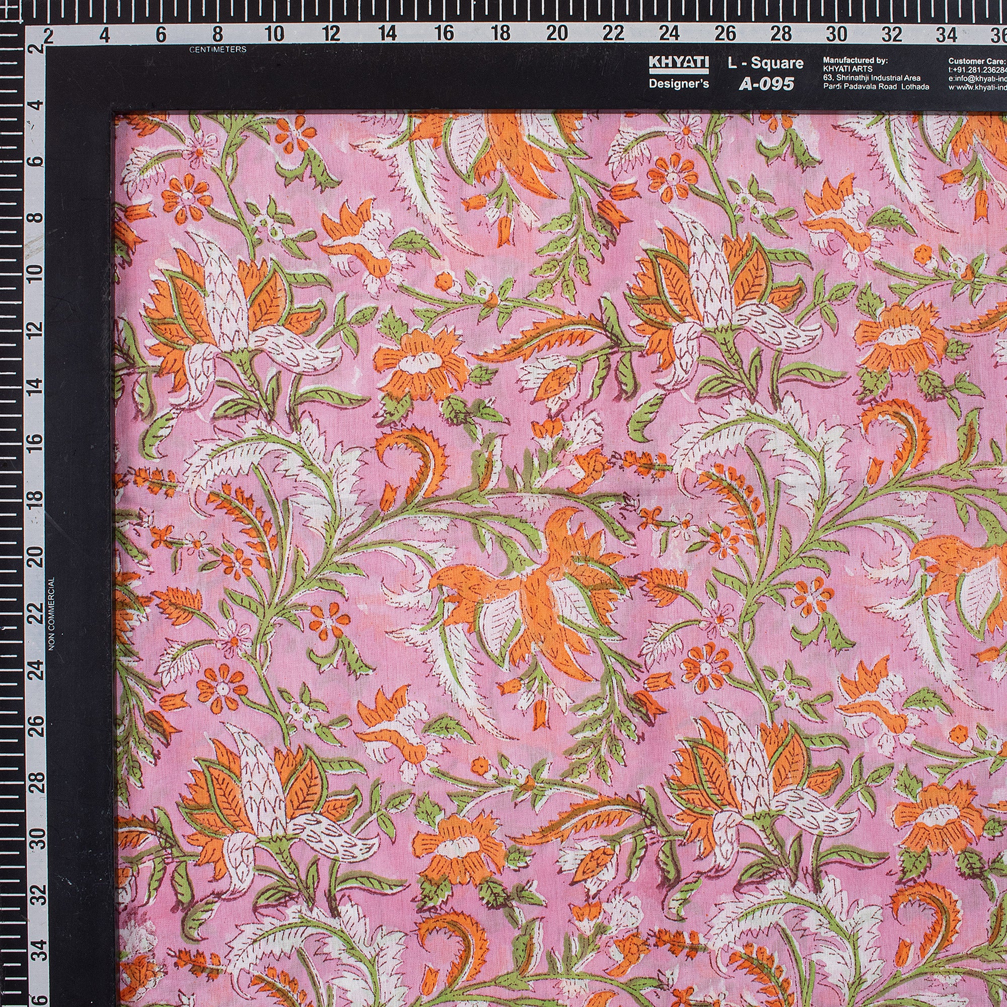 Floral Block Printed Fabric India - Image 5