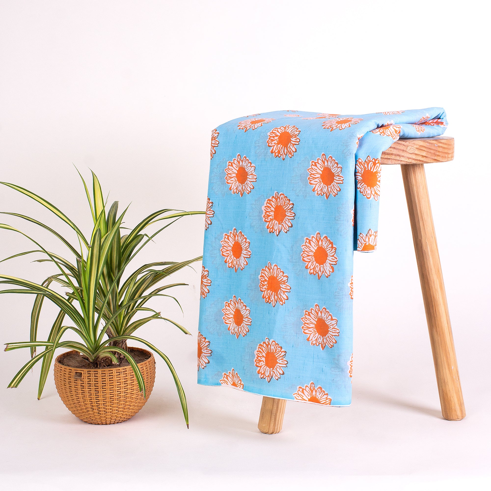 Jaipuri Hand Block Printed Fabric Cloth - Image 2
