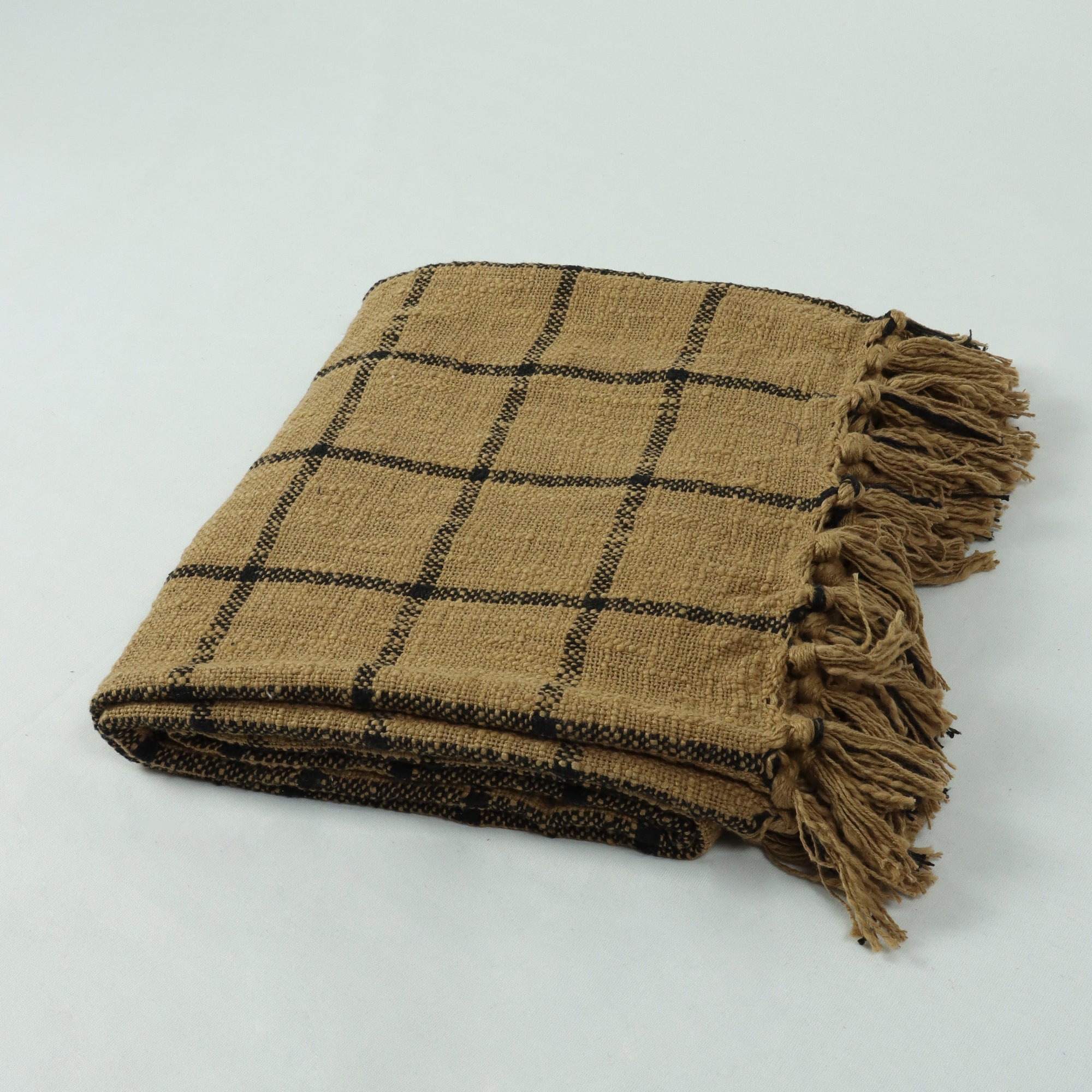 Premium Pure Cotton & Light Weighted Solid Throw Blanket - Image 6