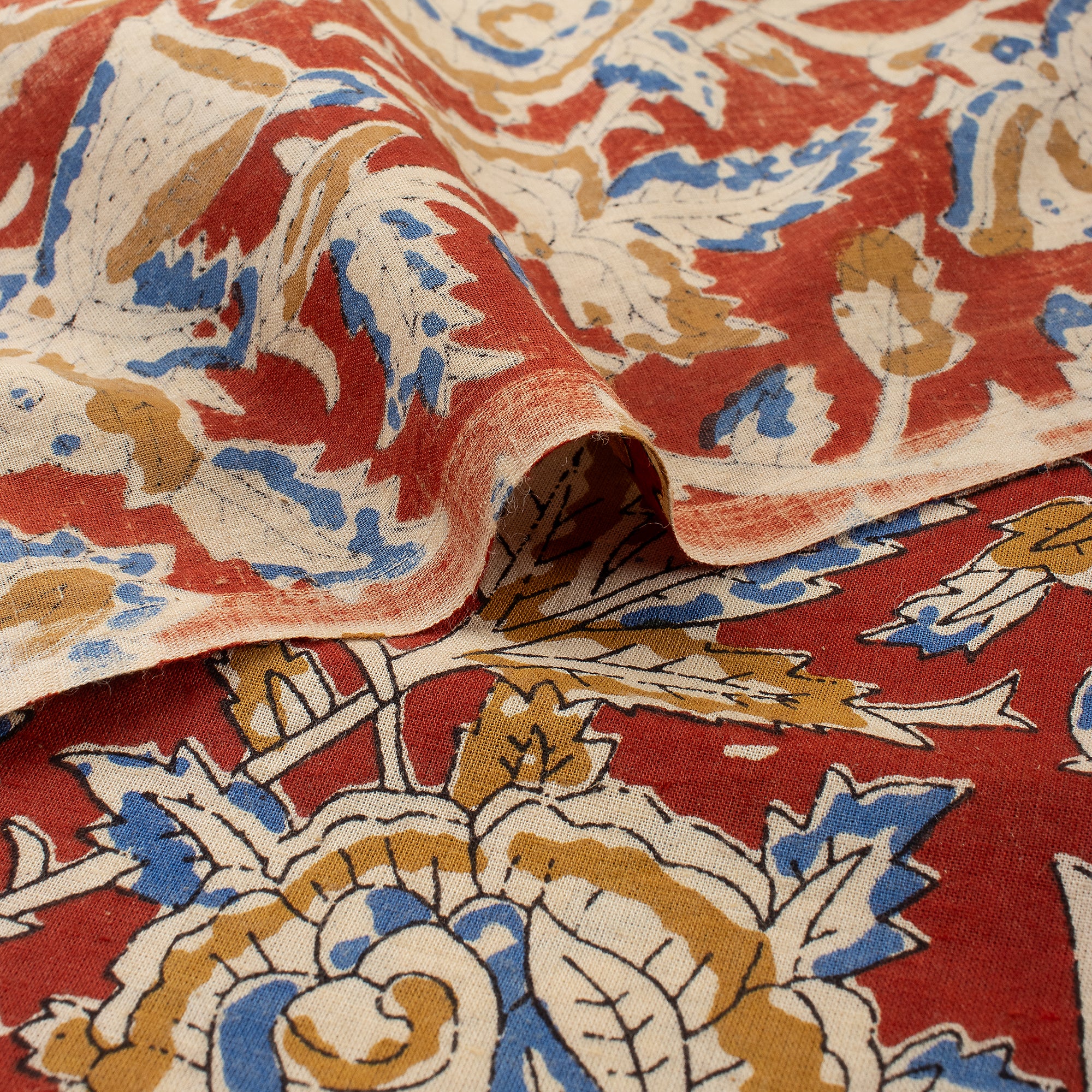 Premium Bagru Hand Block Printed Cotton Fabric - Image 4