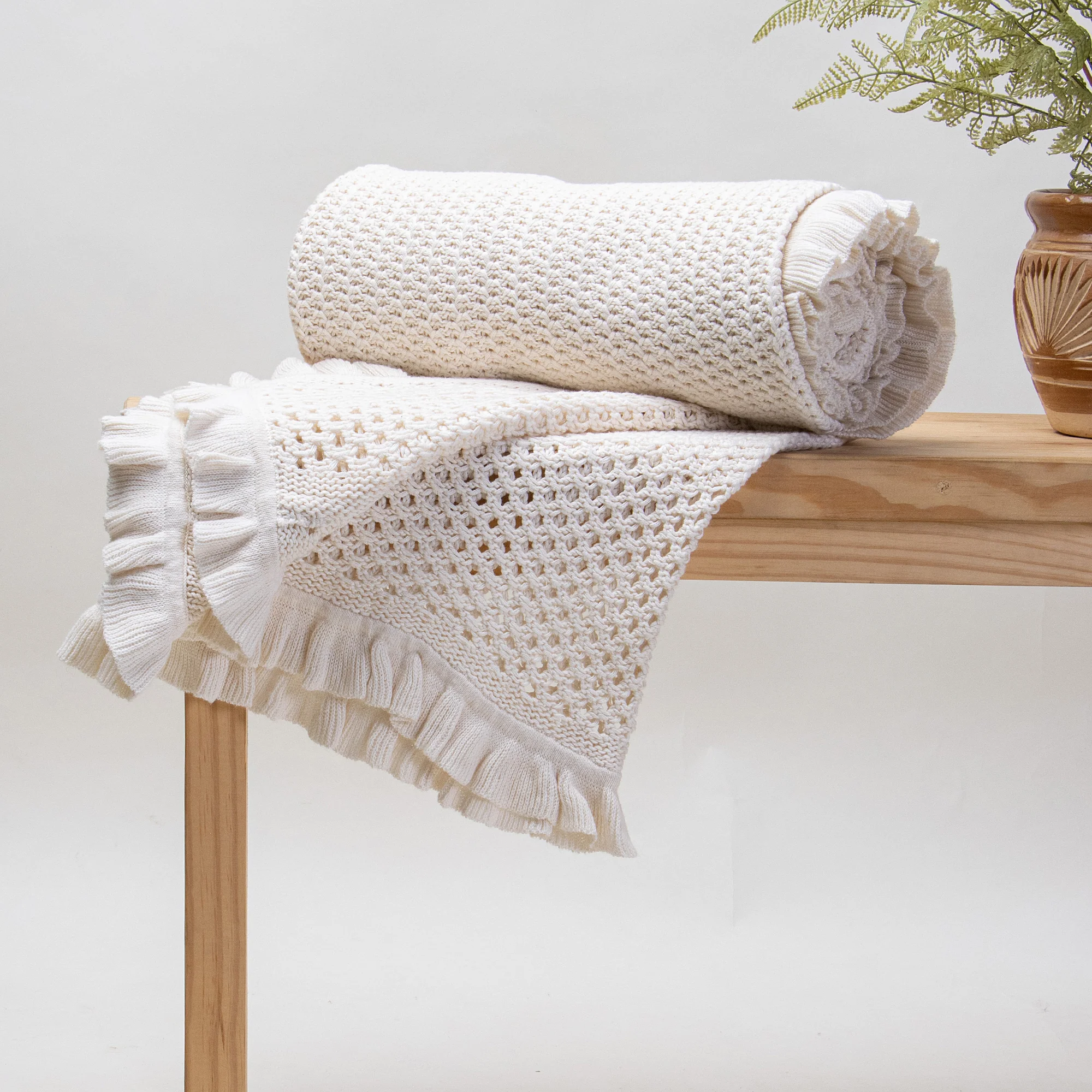 Premium Handmade Knitted Throw Blanket - Image 4