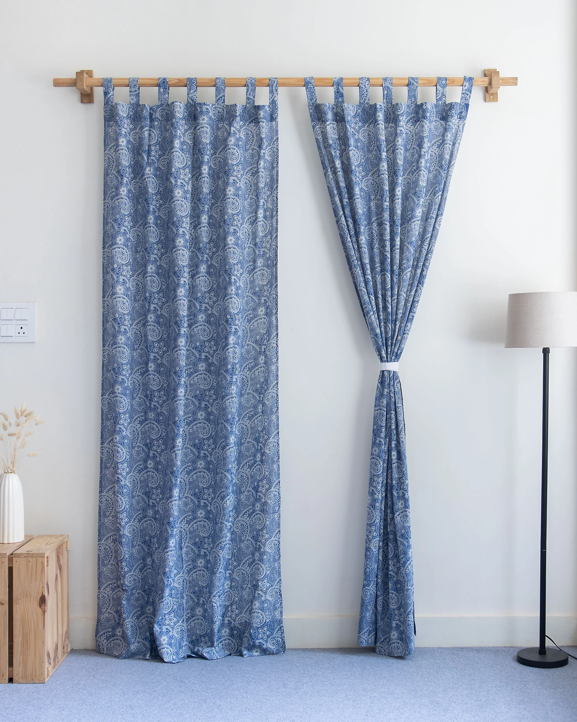 Premium Organic Cotton Block Printed Curtains for Home Decor | Room Decor - Image 3
