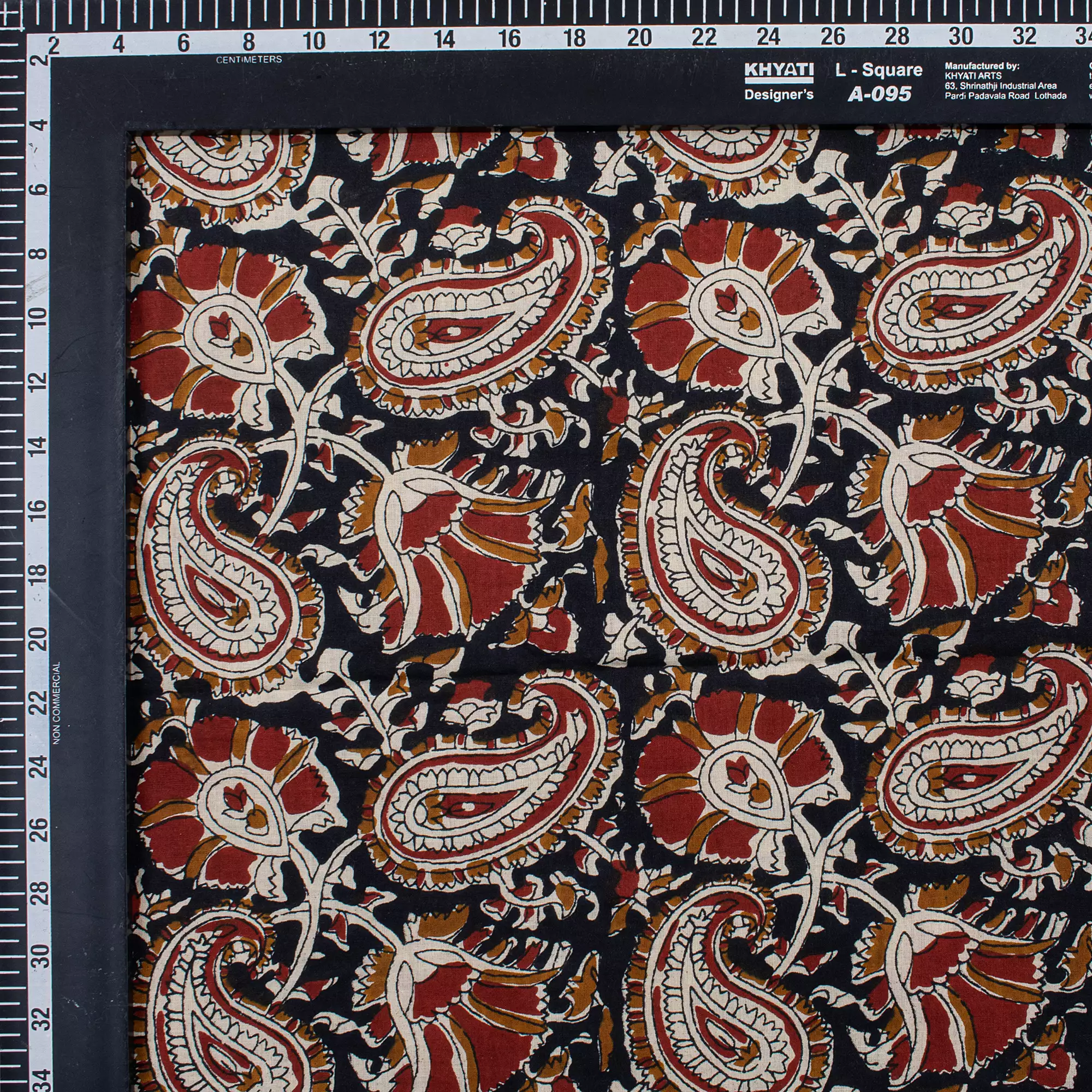 Premium Quality Paisley Bagru Print Fabric - Image 4