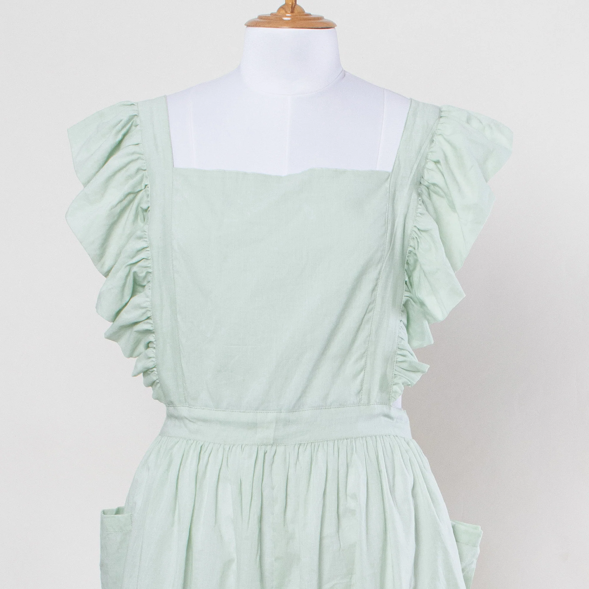 Hand Block Printed Floral Aprons for Women - Image 3