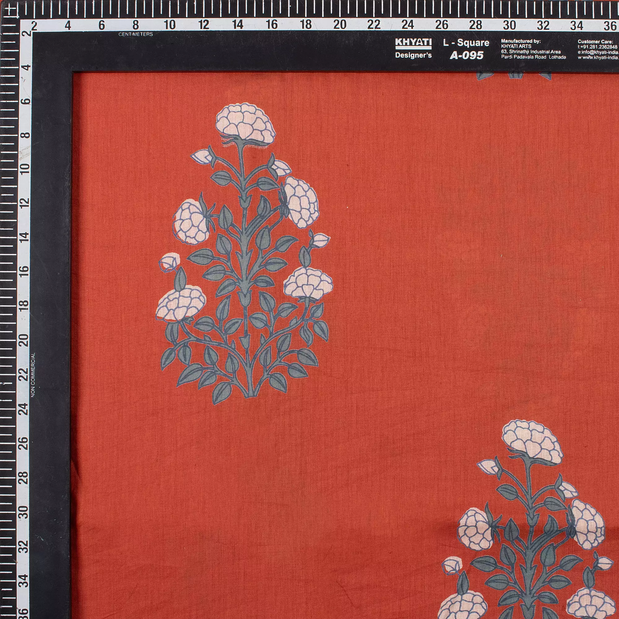 Premium Quality Boota Printed Discharge Fabric - Image 3