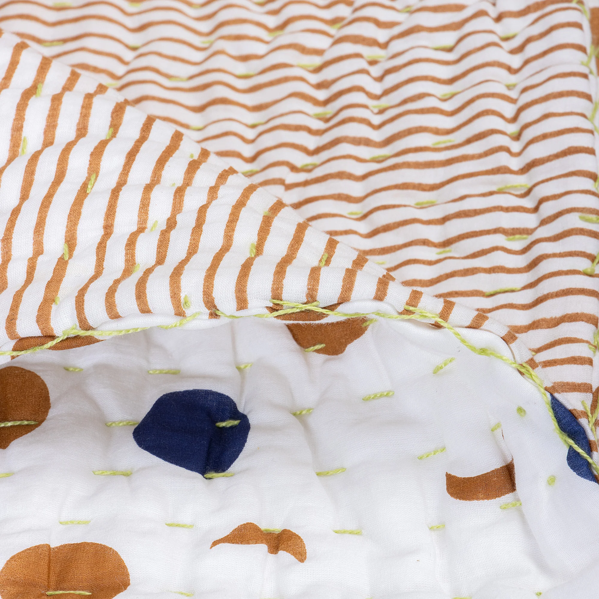 Premium Hand Block Printed Cotton Baby Blanket - Image 5