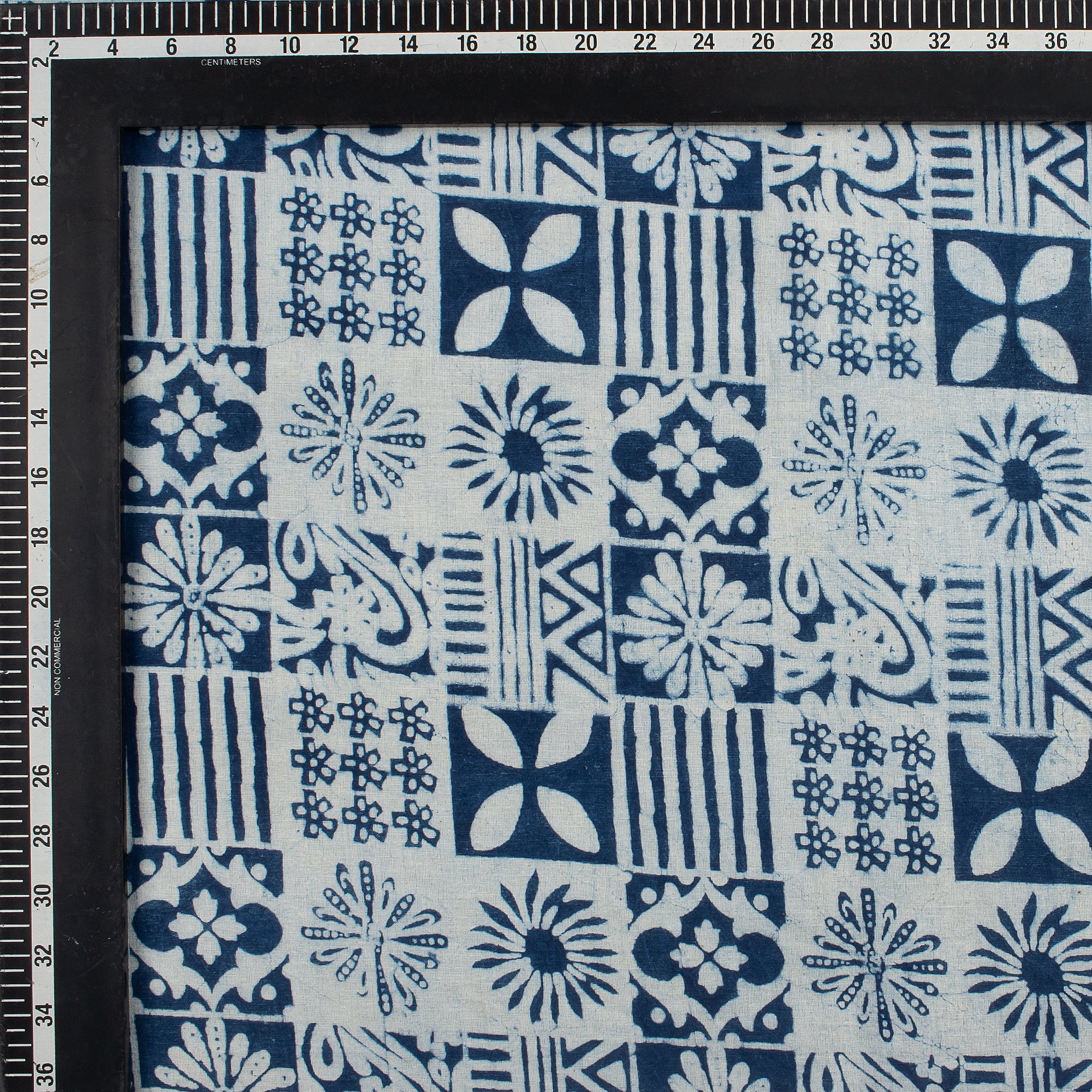 Premium Quality Indigo Blue Block Print Fabric - Image 3