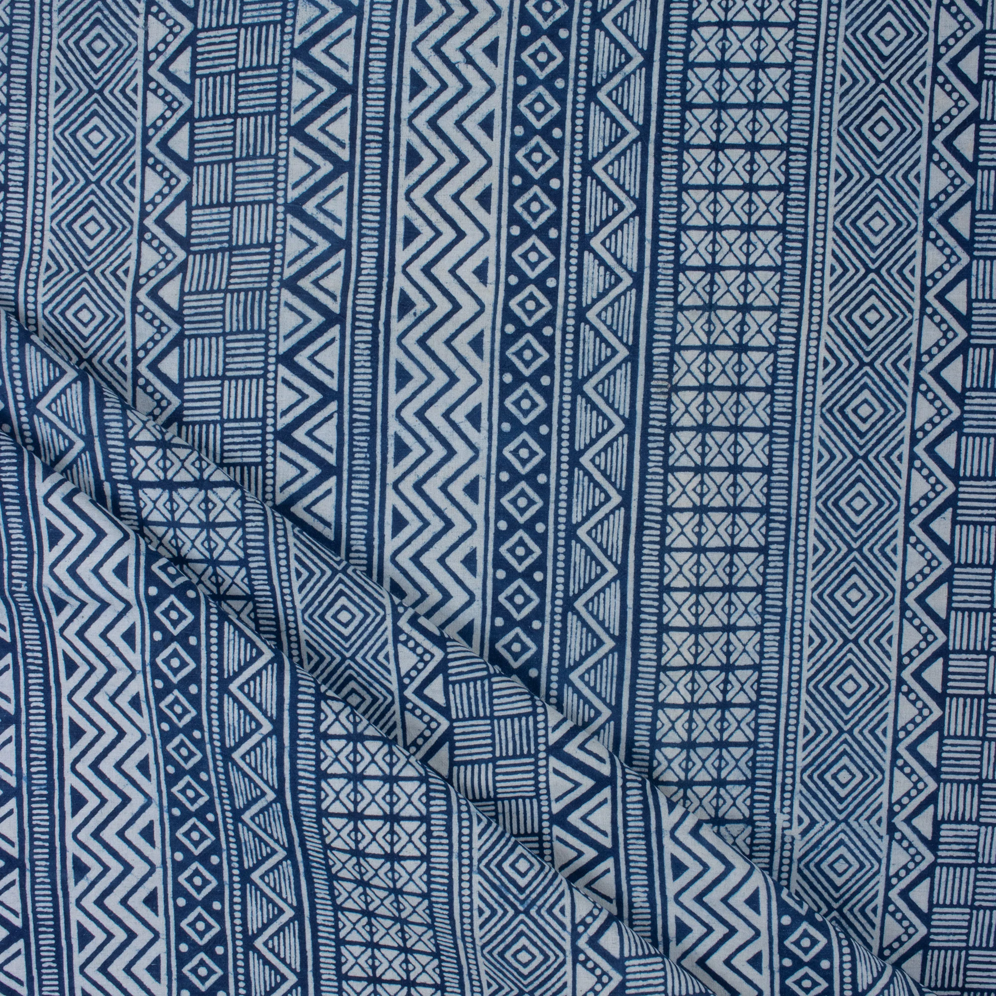 Premium Quality Indigo Cotton Fabric by the Yard