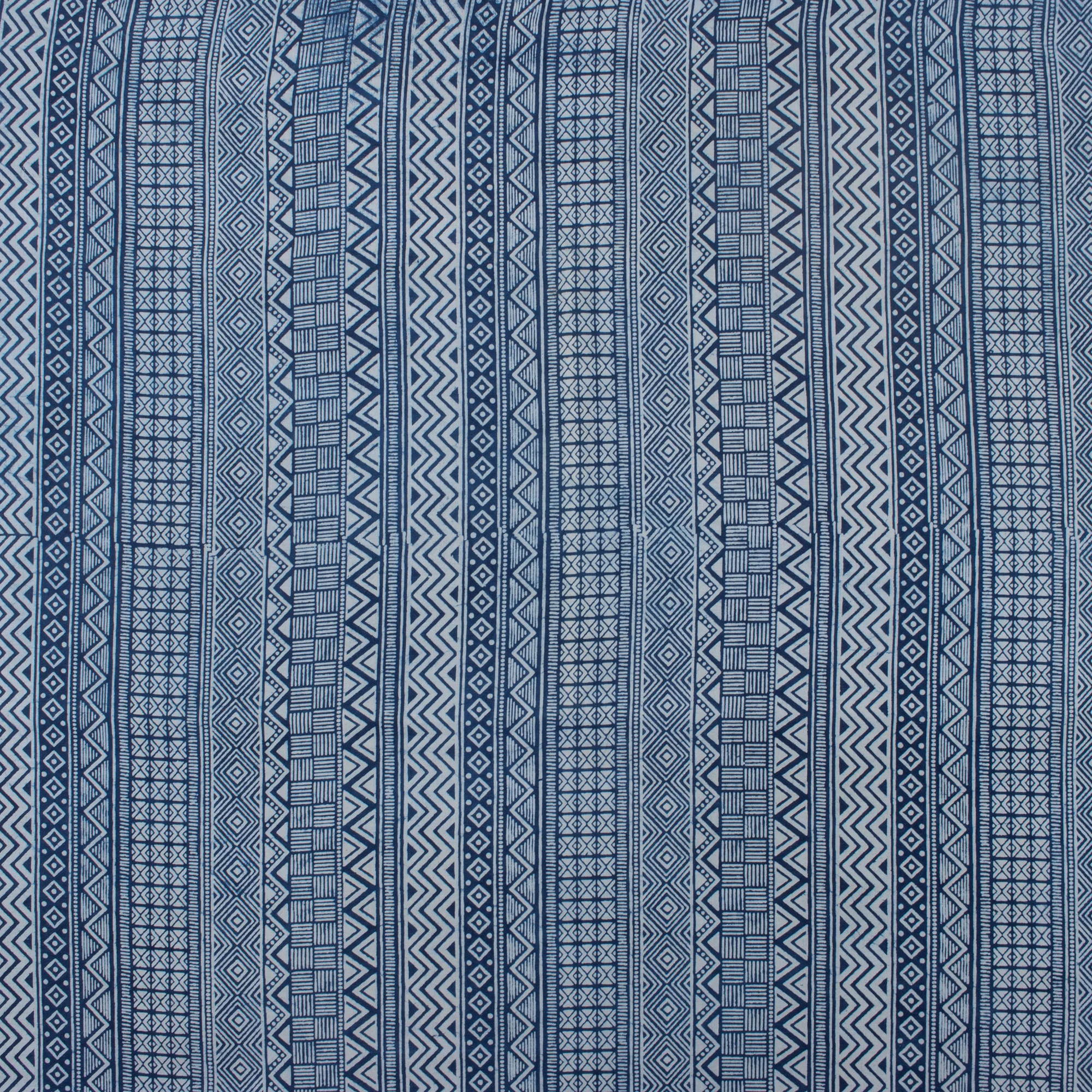 Premium Quality Indigo Cotton Fabric by the Yard - Image 2