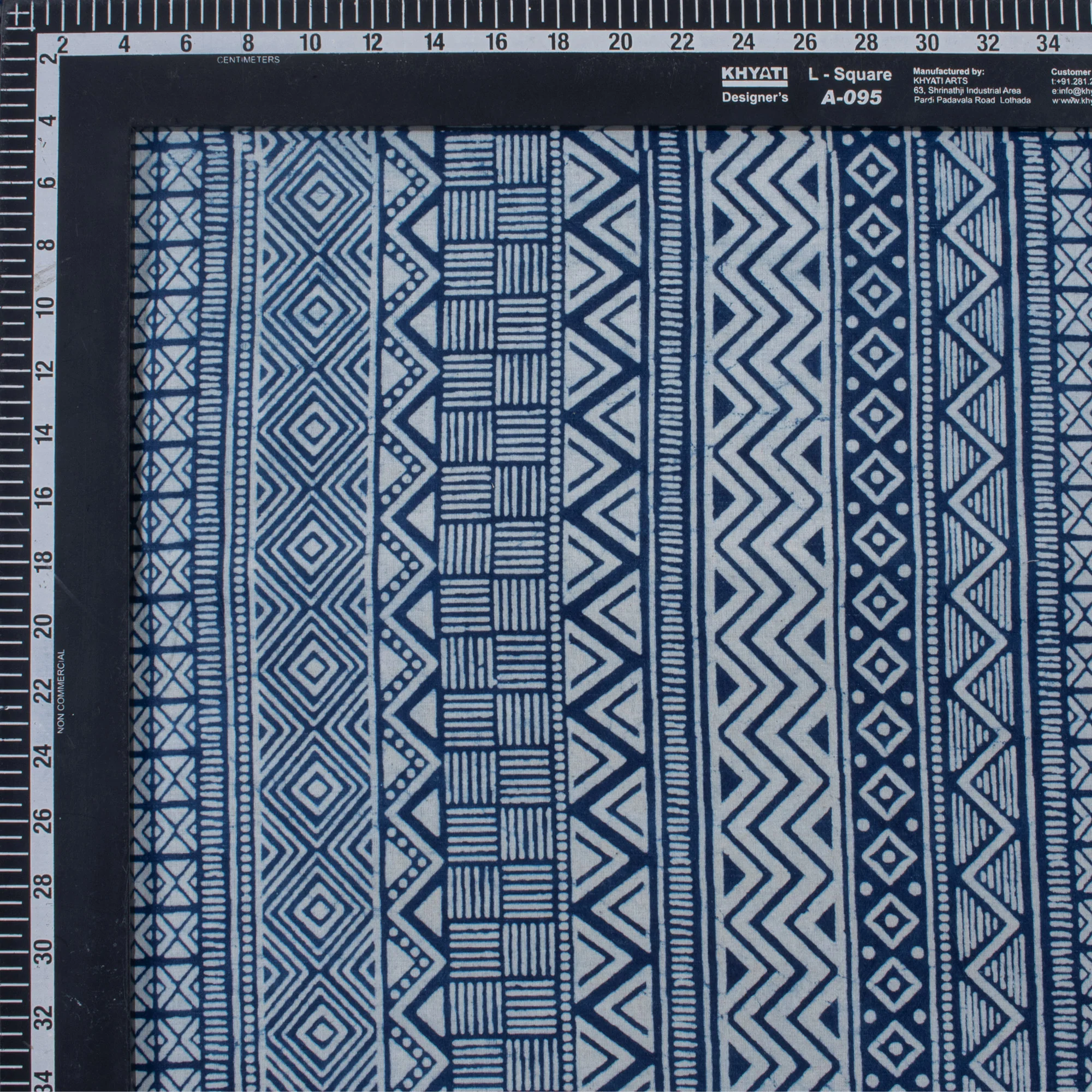 Premium Quality Indigo Cotton Fabric by the Yard - Image 3