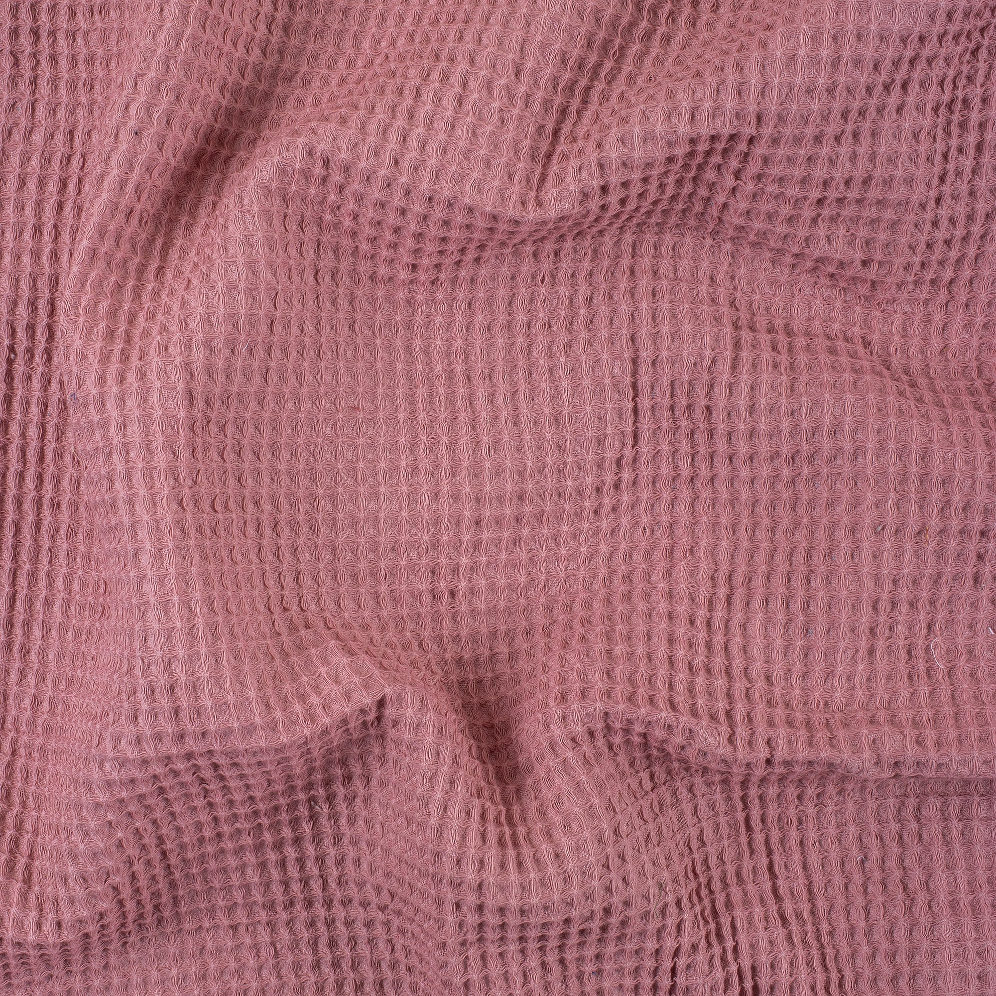 Decorative Solid Pure Cotton Waffle Textile Fabric - Image 3