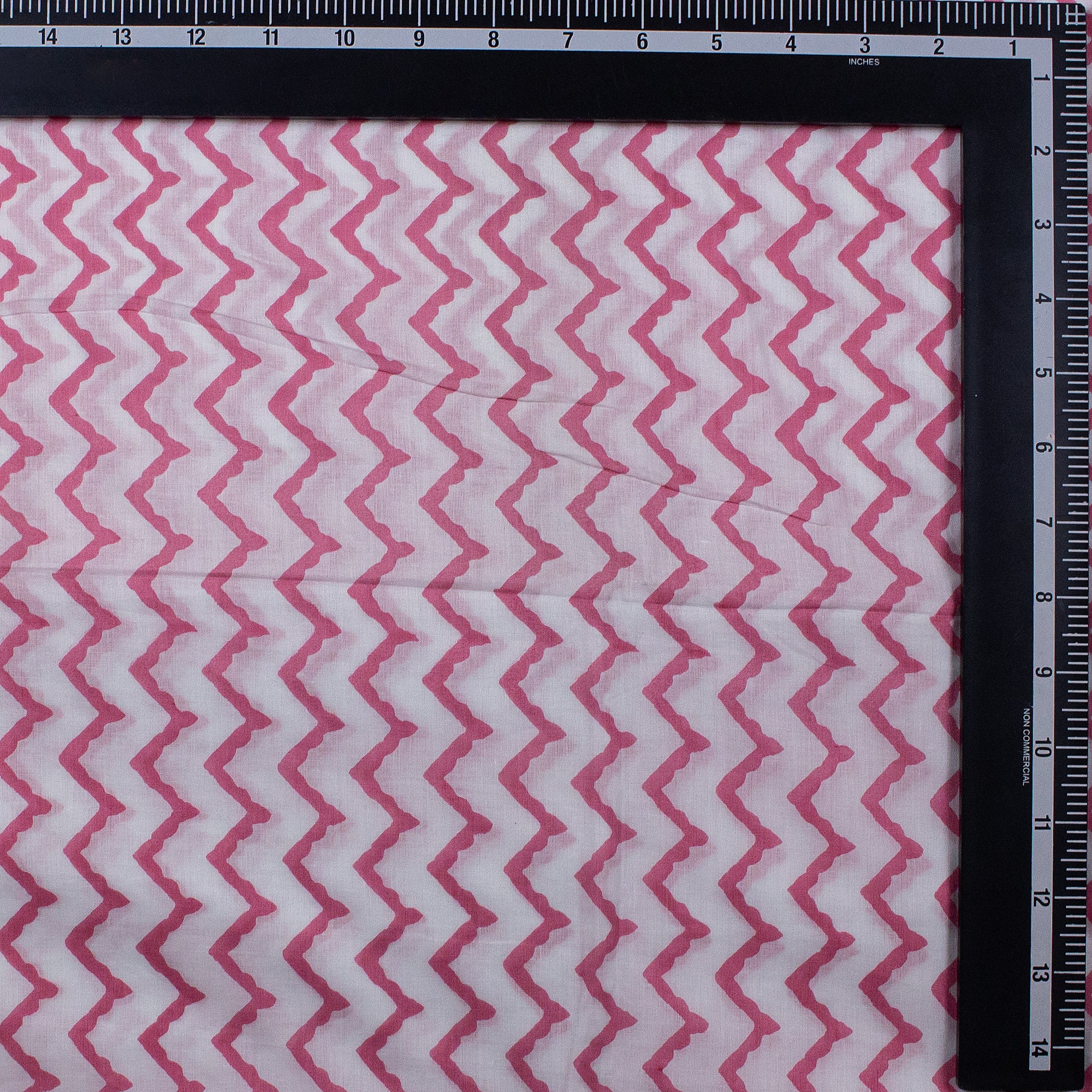 Premium Stylish Wave Hand Block Organic Cotton Fabric