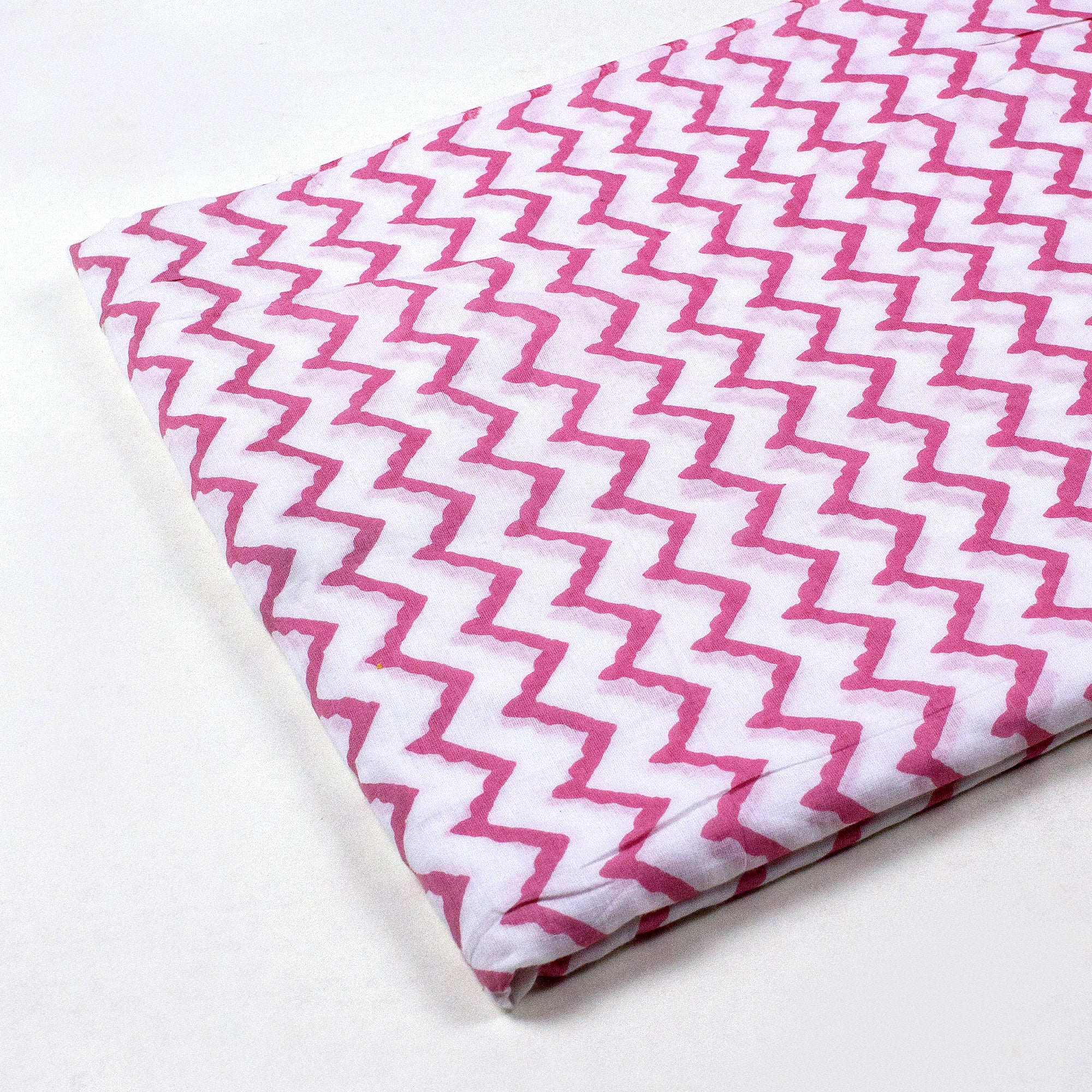 Premium Stylish Wave Hand Block Organic Cotton Fabric - Image 6