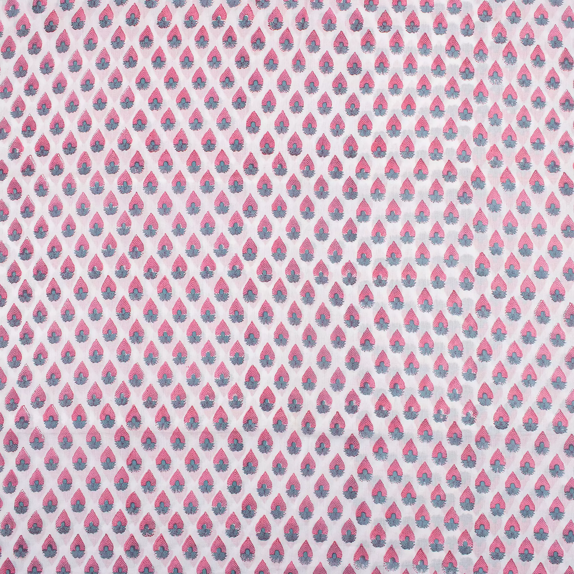Hand Block Printed Organic Cotton Fabric Cloth - Image 5