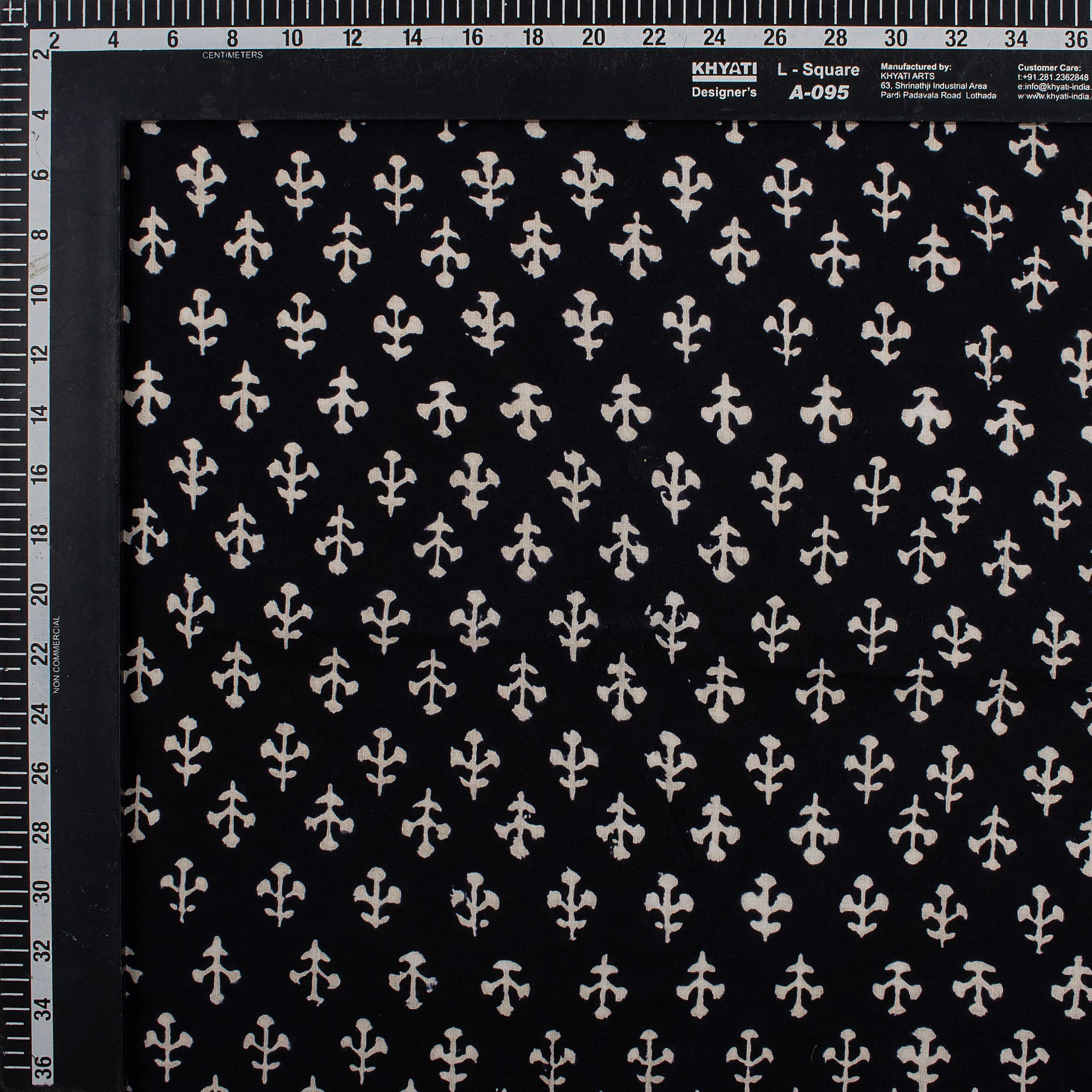 Hand Block Printed Cotton Fabric By the Yard - Image 2