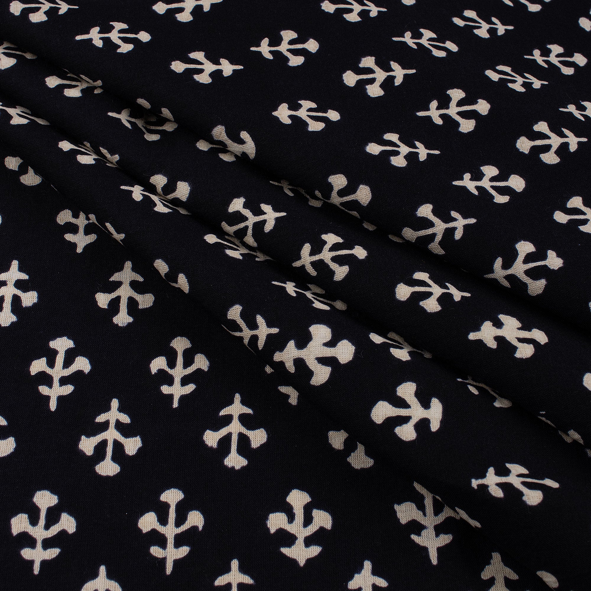 Hand Block Printed Cotton Fabric By the Yard - Image 4