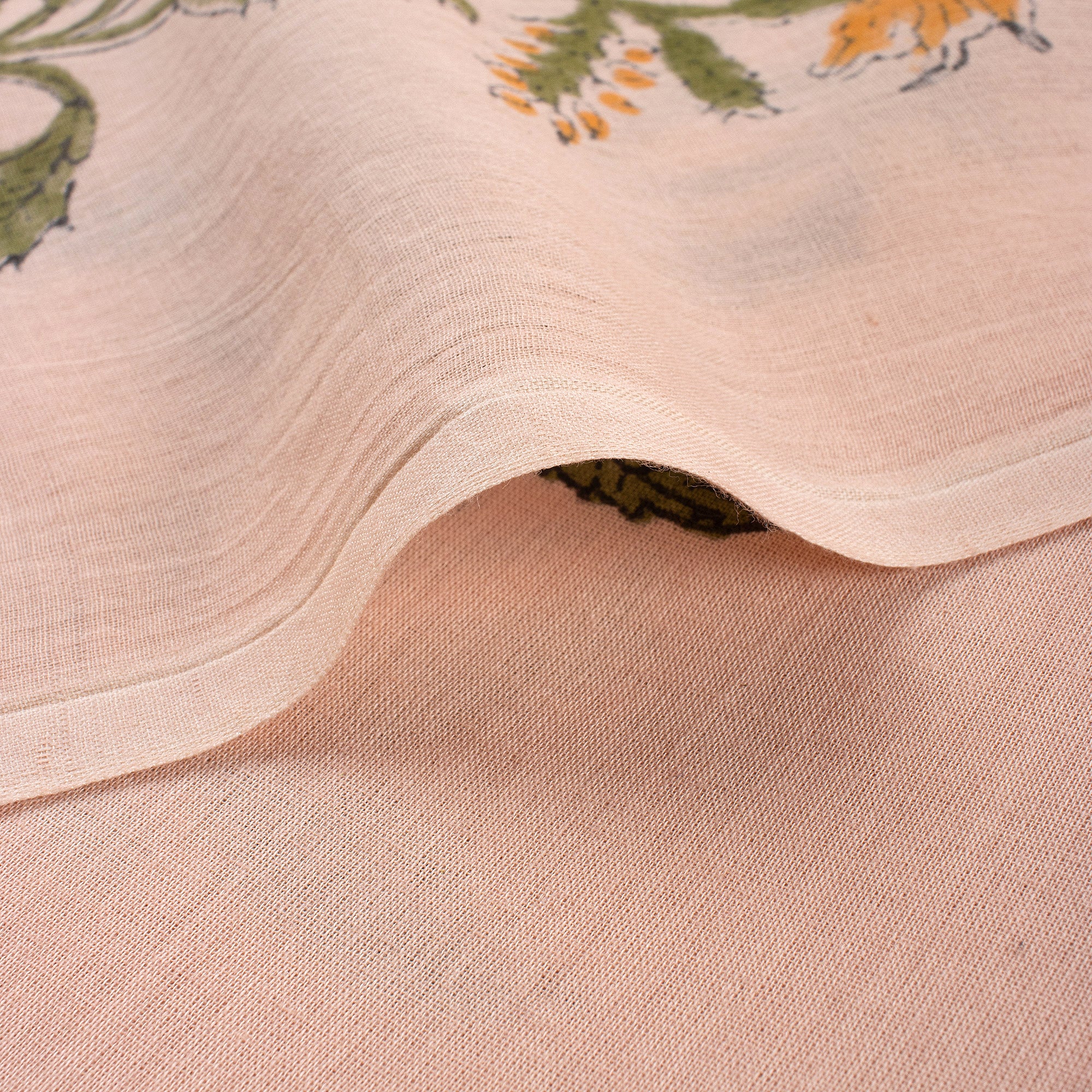 Pure Cotton Hand Block Boota Printed Indian Fabric - Image 4