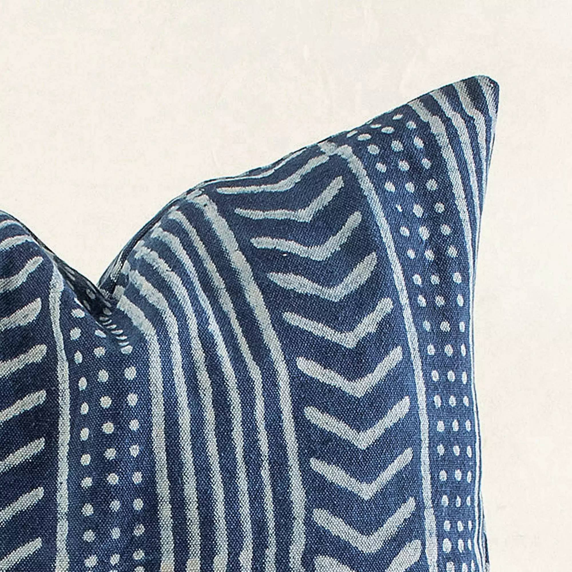 Pure Cotton Hand Block Printed Canvas Cushion Cover - Image 3