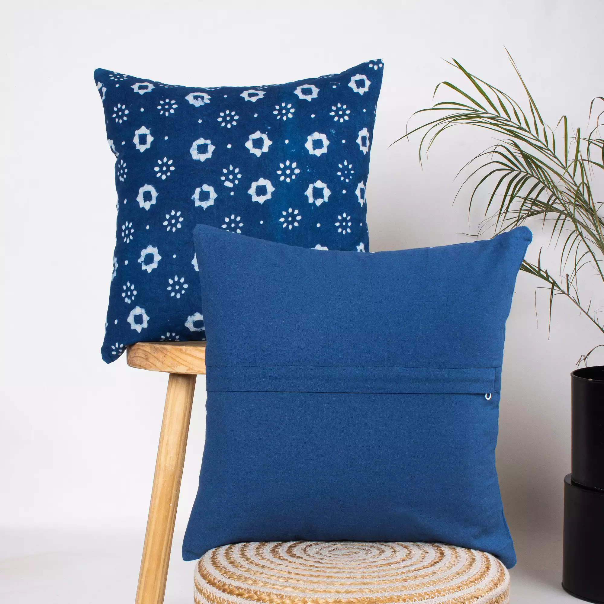 Pure Cotton Hand Block Printed Cushion Cover - Image 3