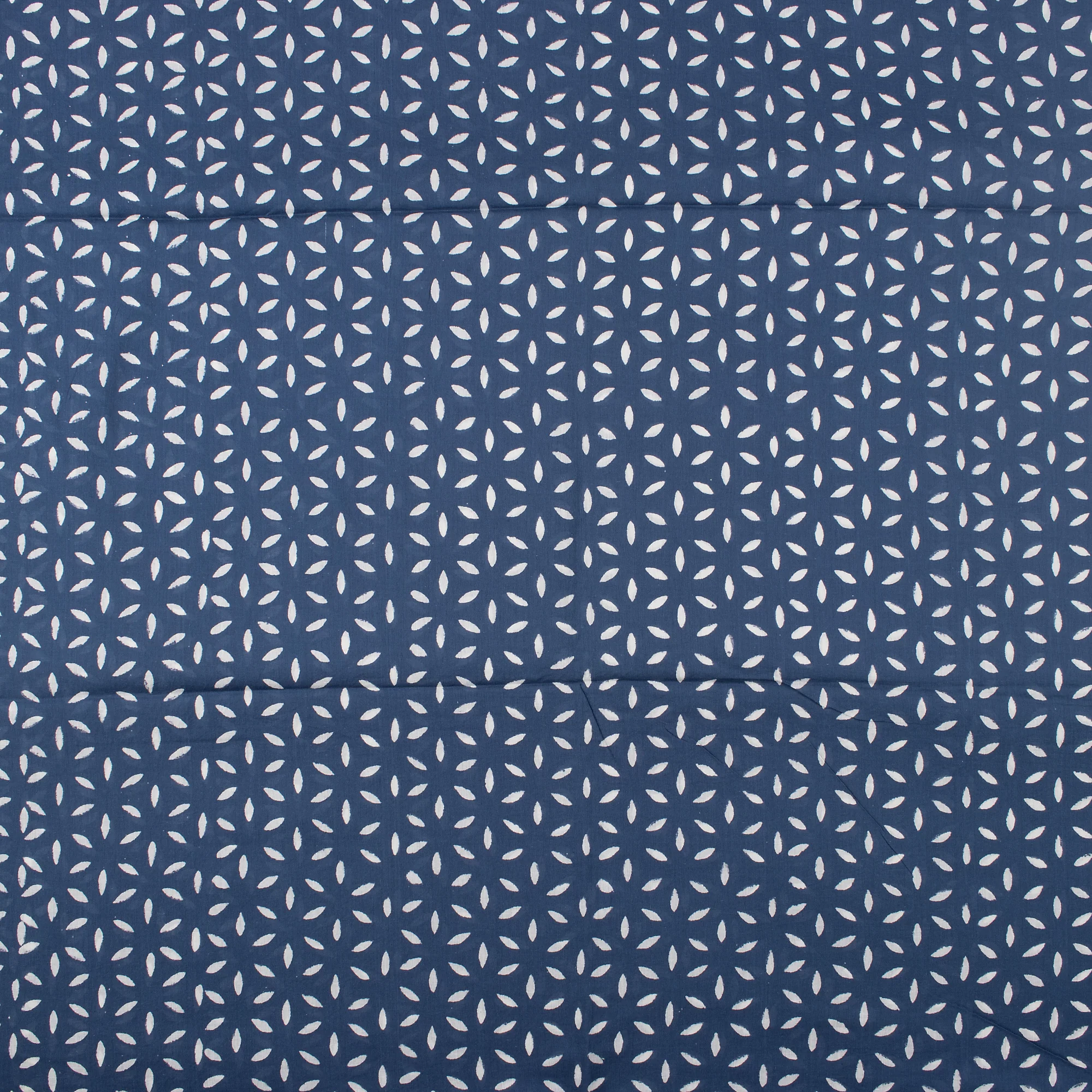 Pure Cotton Hand Block Printed Discharge Fabric - Image 5