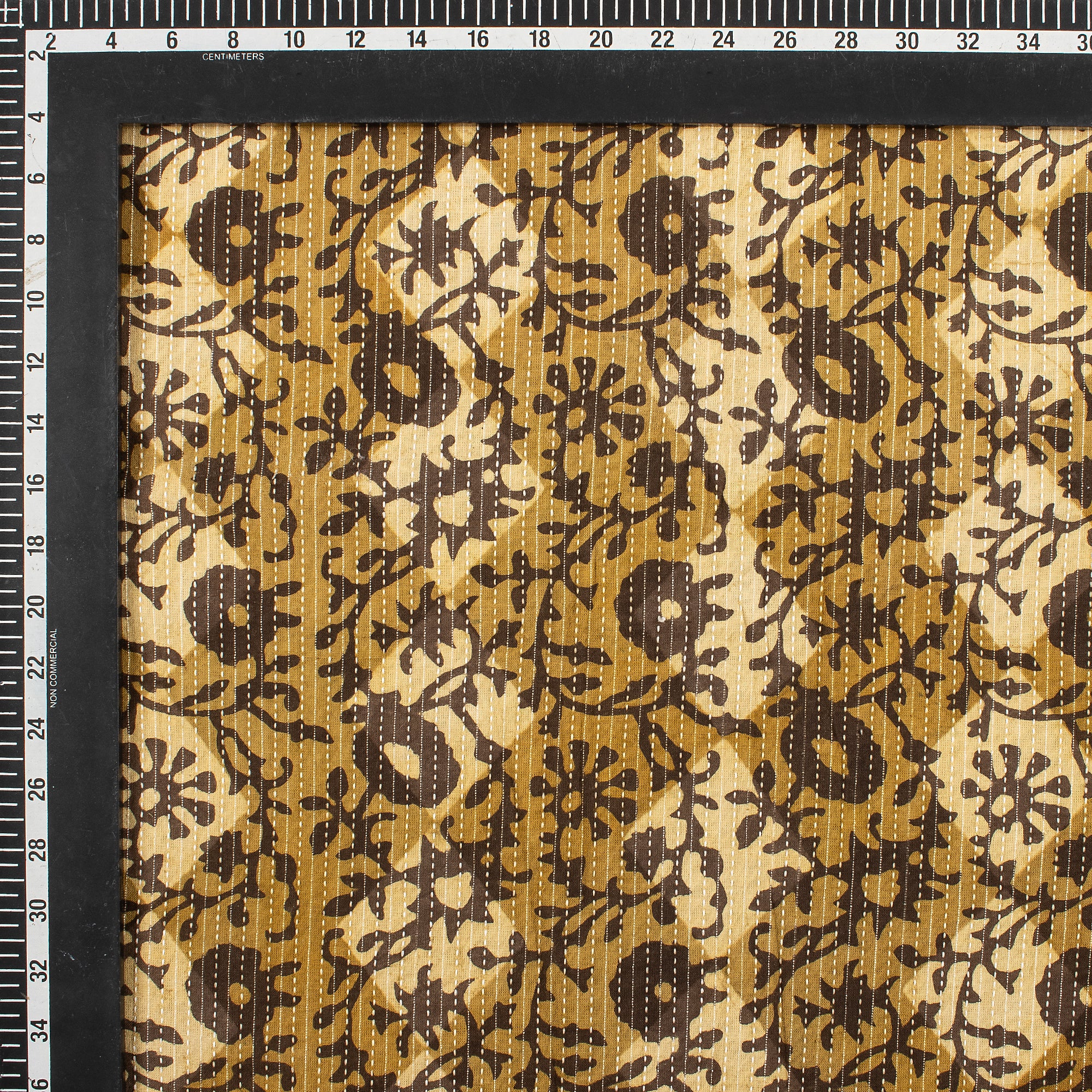 Pure Cotton Hand Printed Dabu Kantha Fabric - Image 3