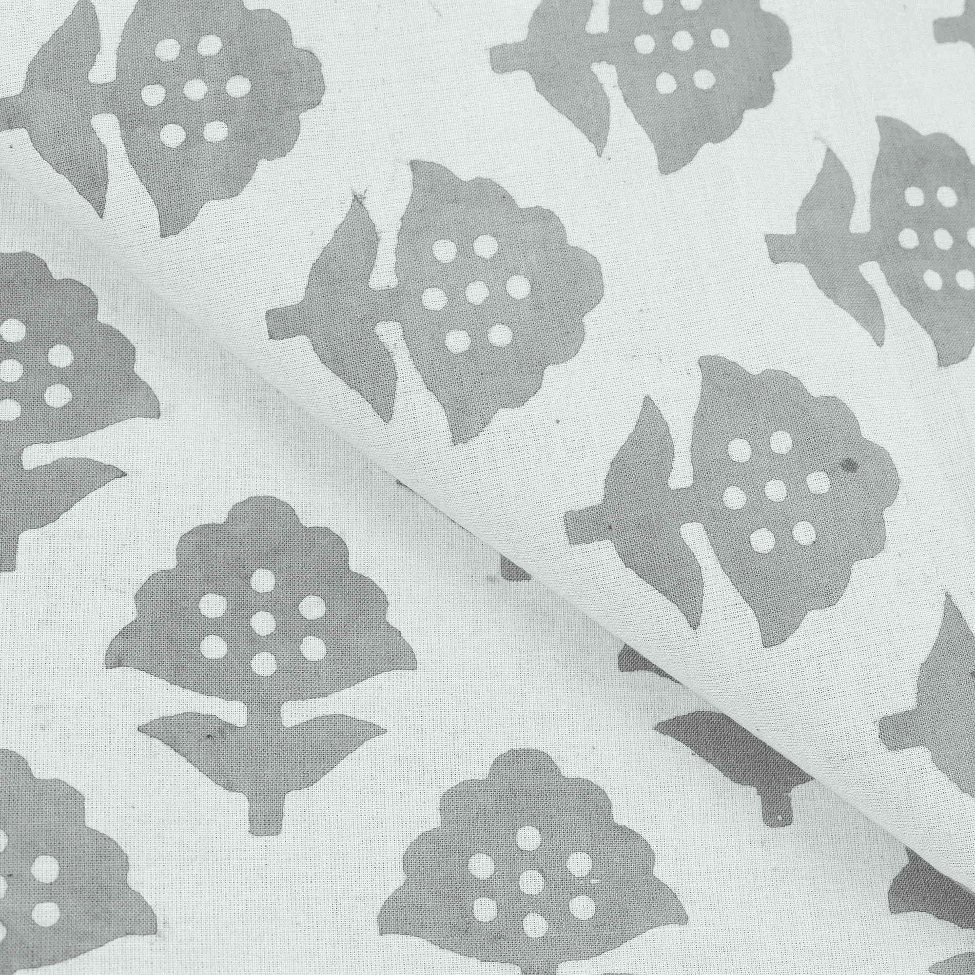 Pure Cotton Floral Indian Hand Blocked Indian Kashish Fabric Cloth - Image 2