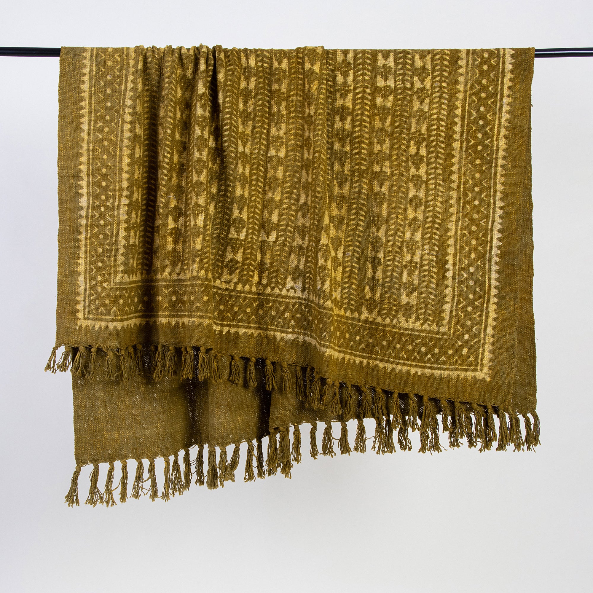 Bohemian Indian Hand Block Printed Warm Throw Blankets - Image 5