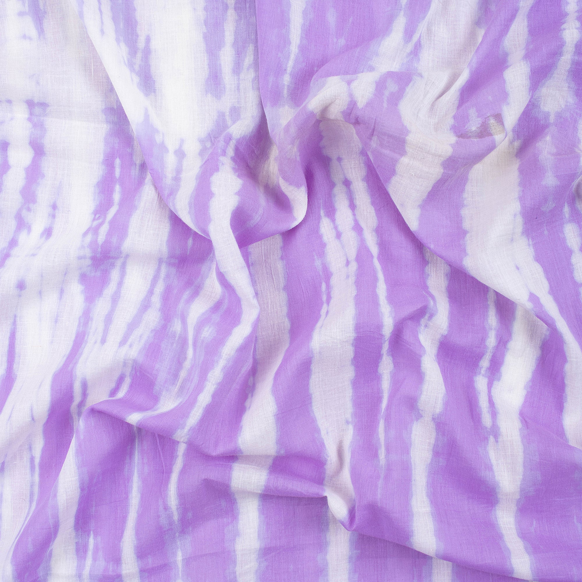 Purple Cotton Tie Dye Shibori Fabric - Image 2