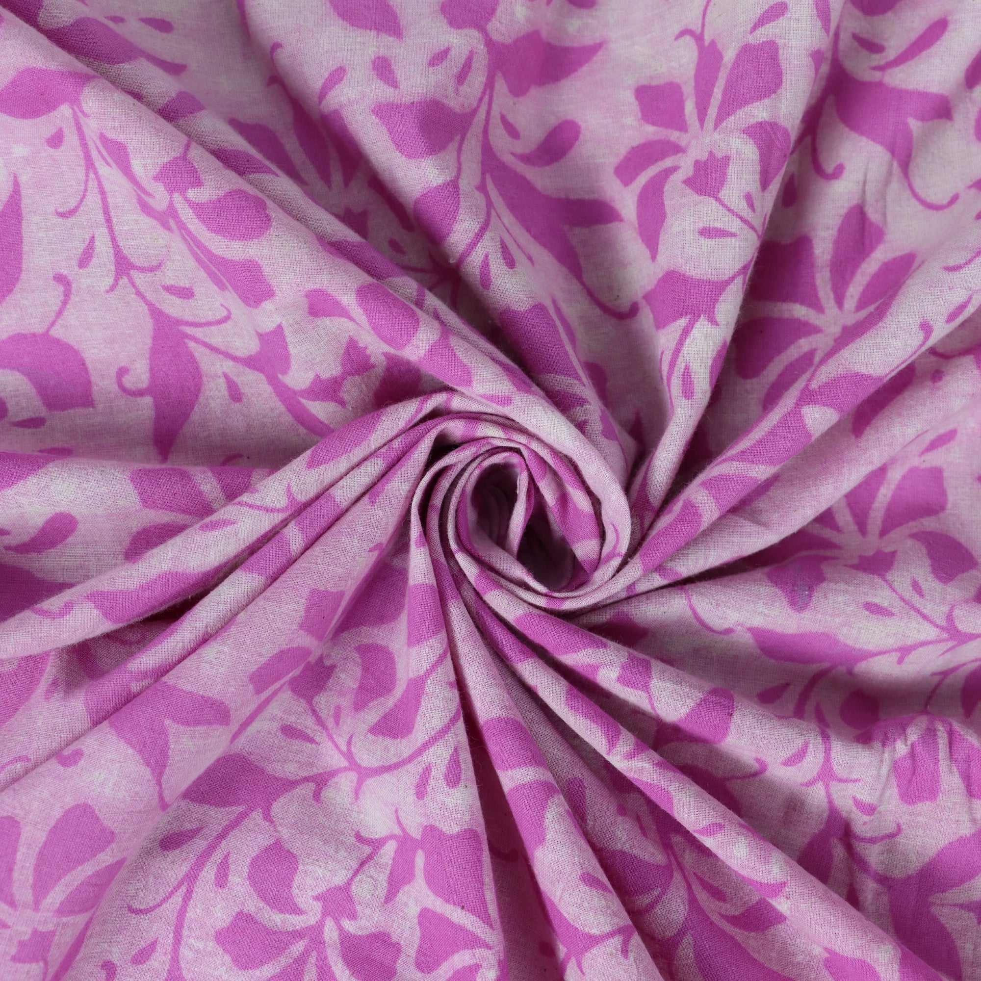 Floral Pure Cotton Hand Block Print Dabu Fabric
