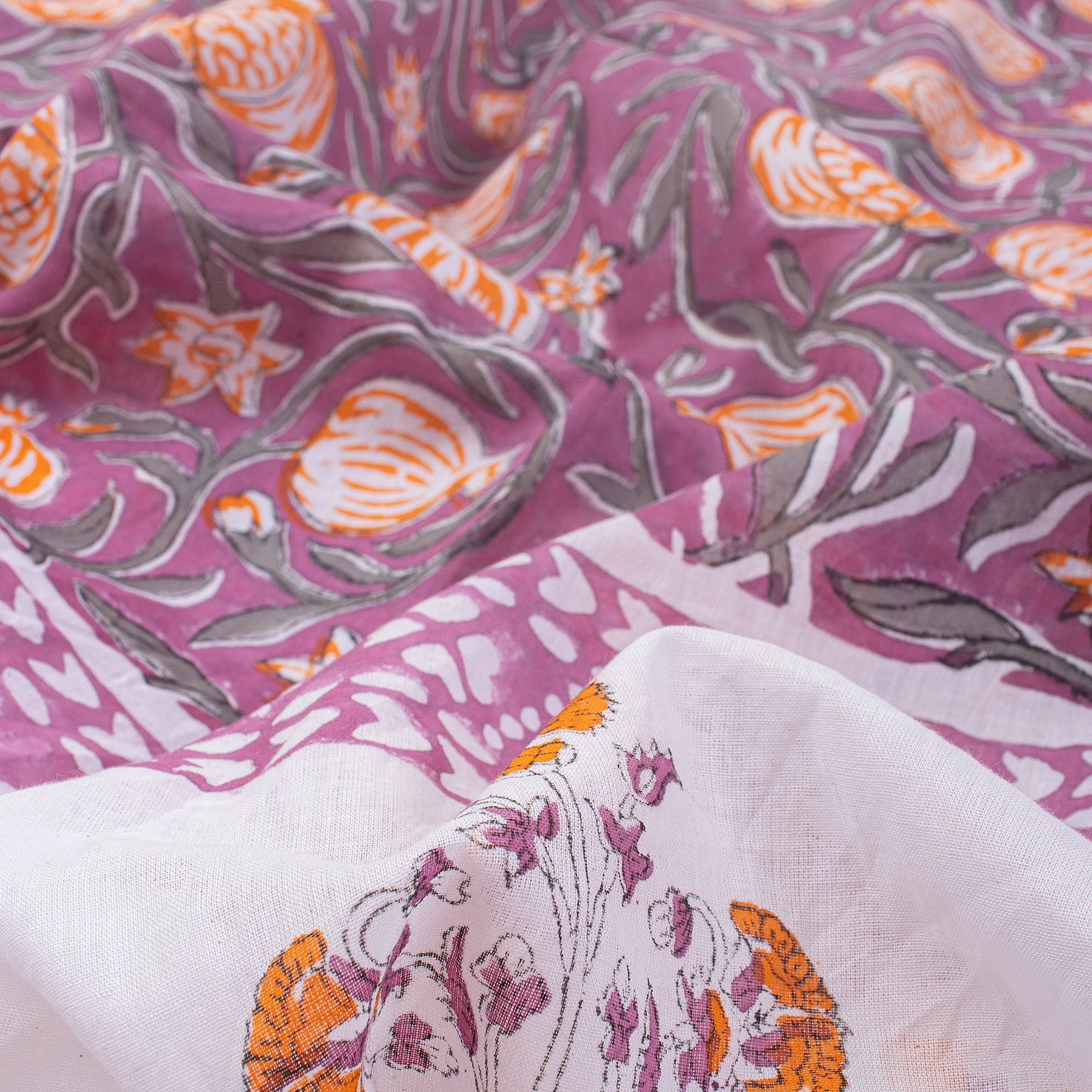 Hand Block Print Cotton Beach Sarong Wrap for Women - Image 4