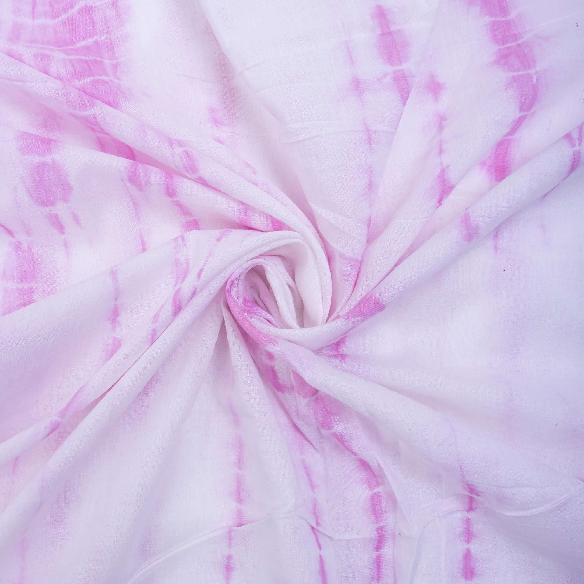 Pink Pure Cotton Tie Dye Cotton Girls Kurta Fabric Cloth - Image 4