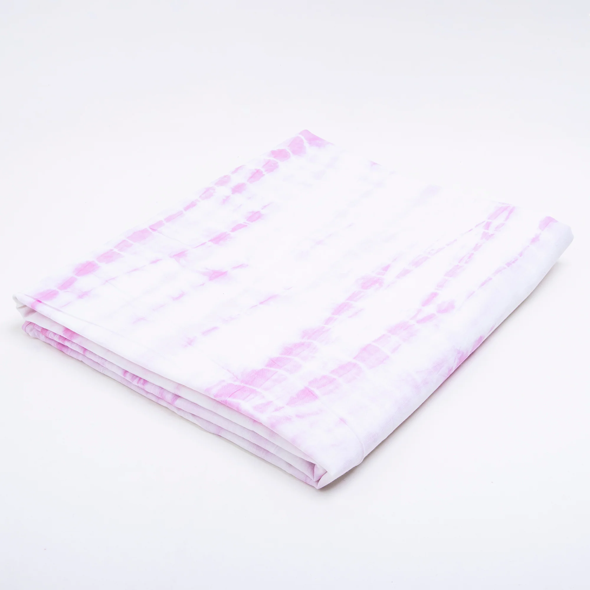 Pink Pure Cotton Tie Dye Cotton Girls Kurta Fabric Cloth - Image 5