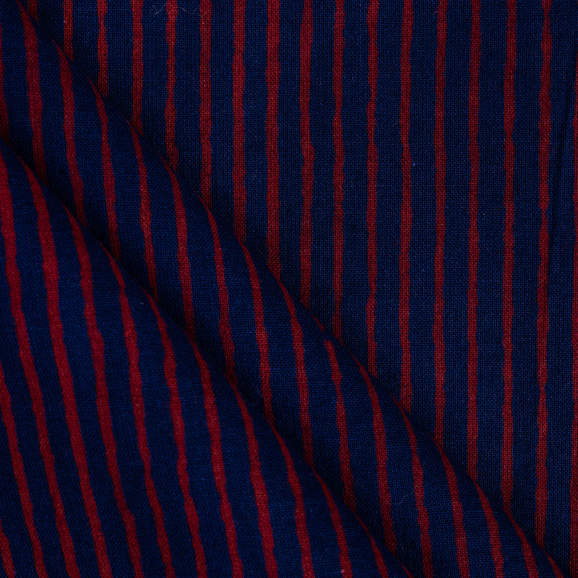 Stipes Dabu Hand Block Print Cotton Fabric - Image 2