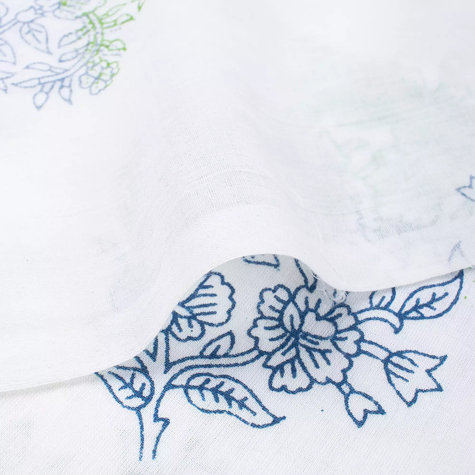 Quality Floral Hand Block Printed Fabric - Image 4