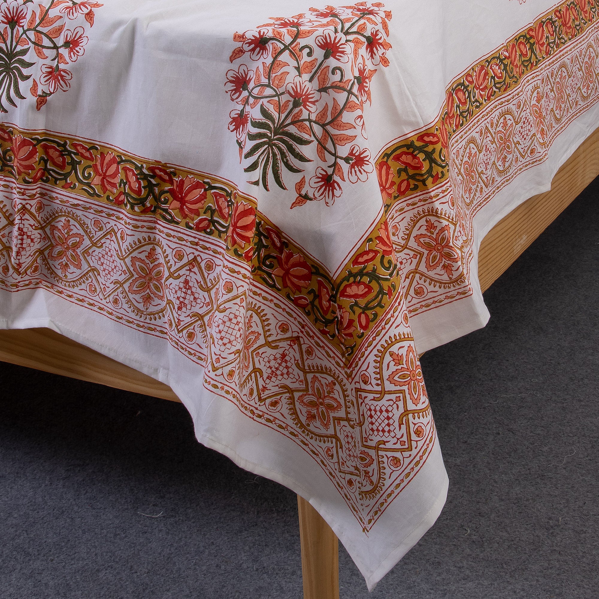 Boota Indian Hand Block Print Cotton BedSheet - Image 4