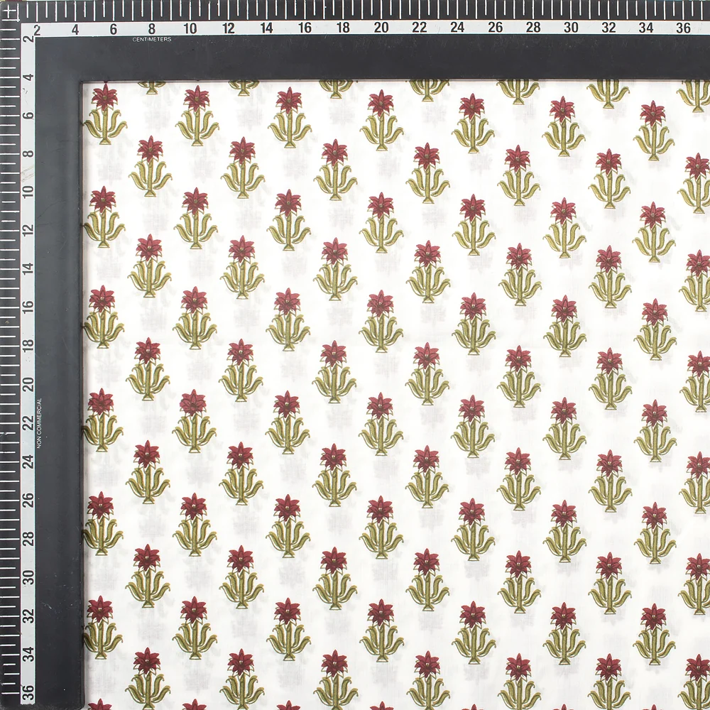 Booti Hand Block Print Fabric - Image 5