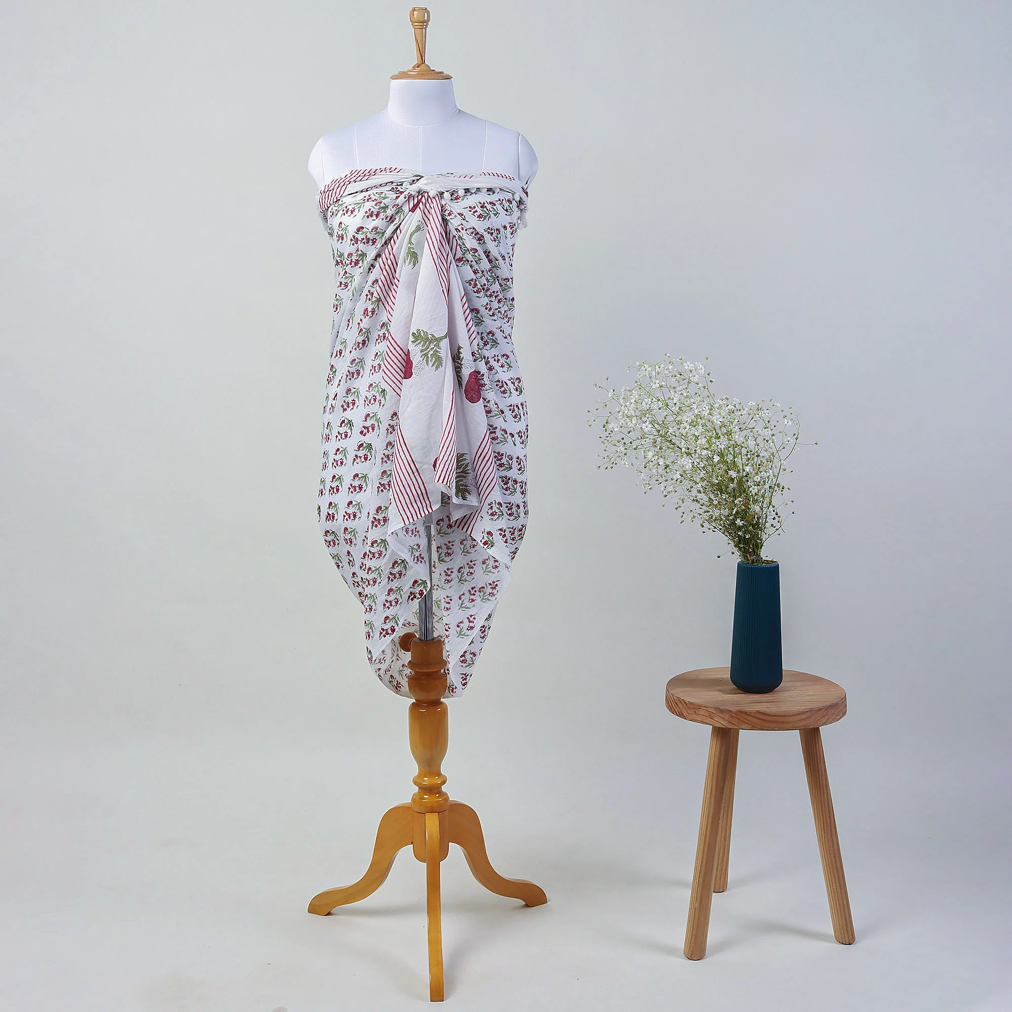 Floral Handmade Cotton Beach Sarong