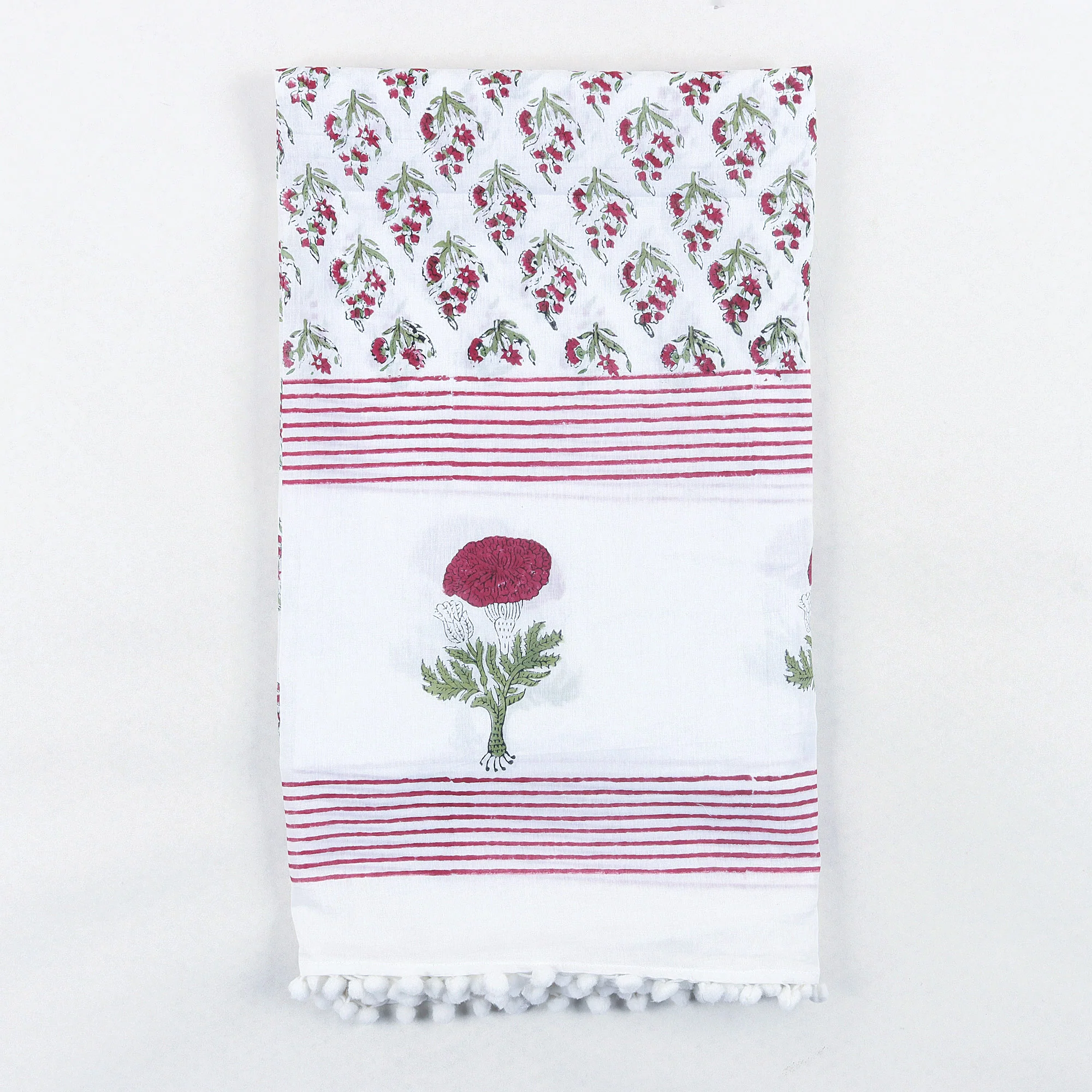 Floral Handmade Cotton Beach Sarong - Image 5