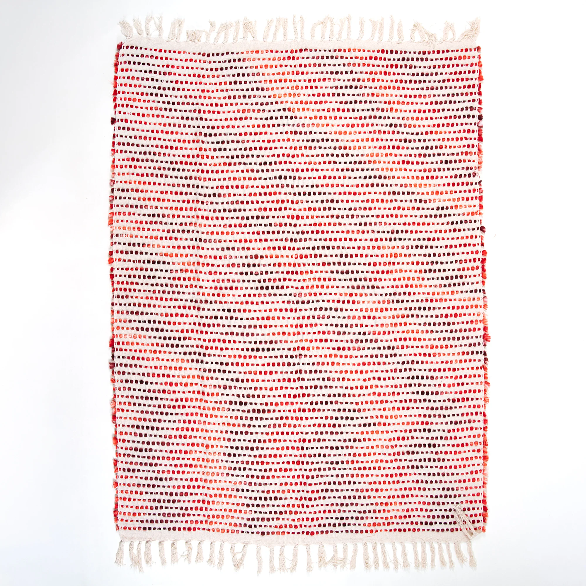 Indian Handmade Organic Cotton Woven Throw for Couch | Sofa - Image 2
