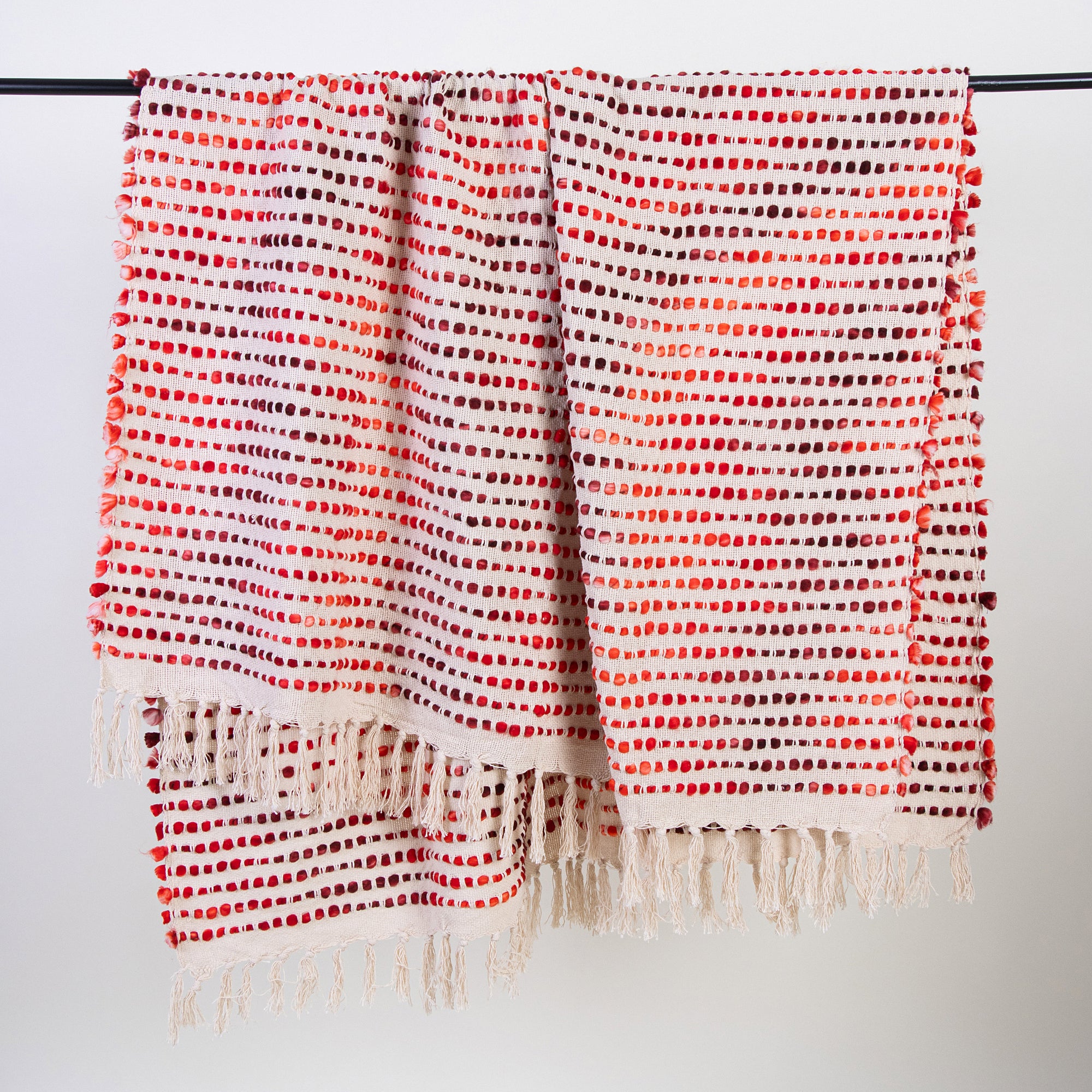 Indian Handmade Organic Cotton Woven Throw for Couch | Sofa - Image 3