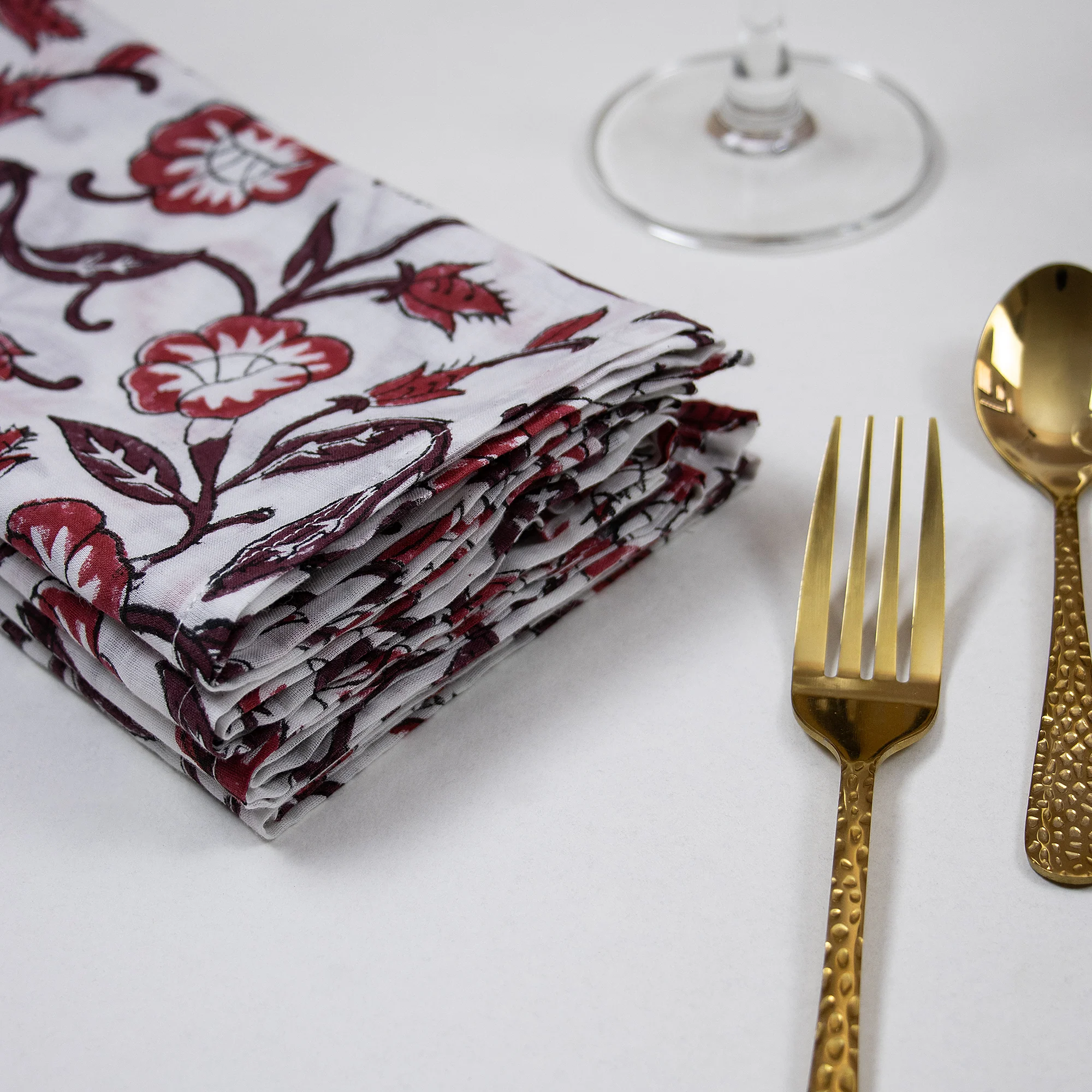 Reusable Cotton Hand Block Printed Napkin - Image 5