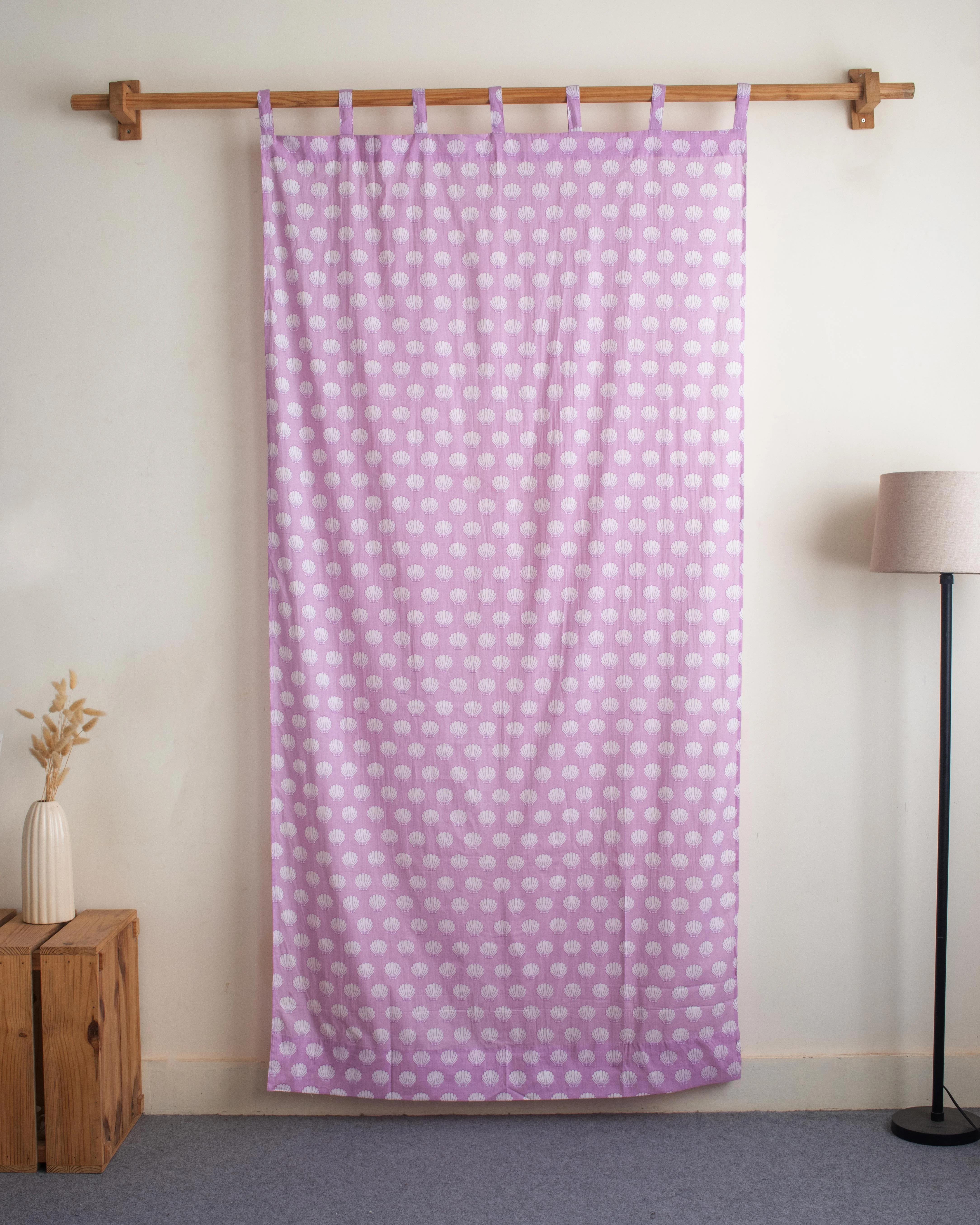 Seashell Block Print for Dining Room Curtains - Image 5