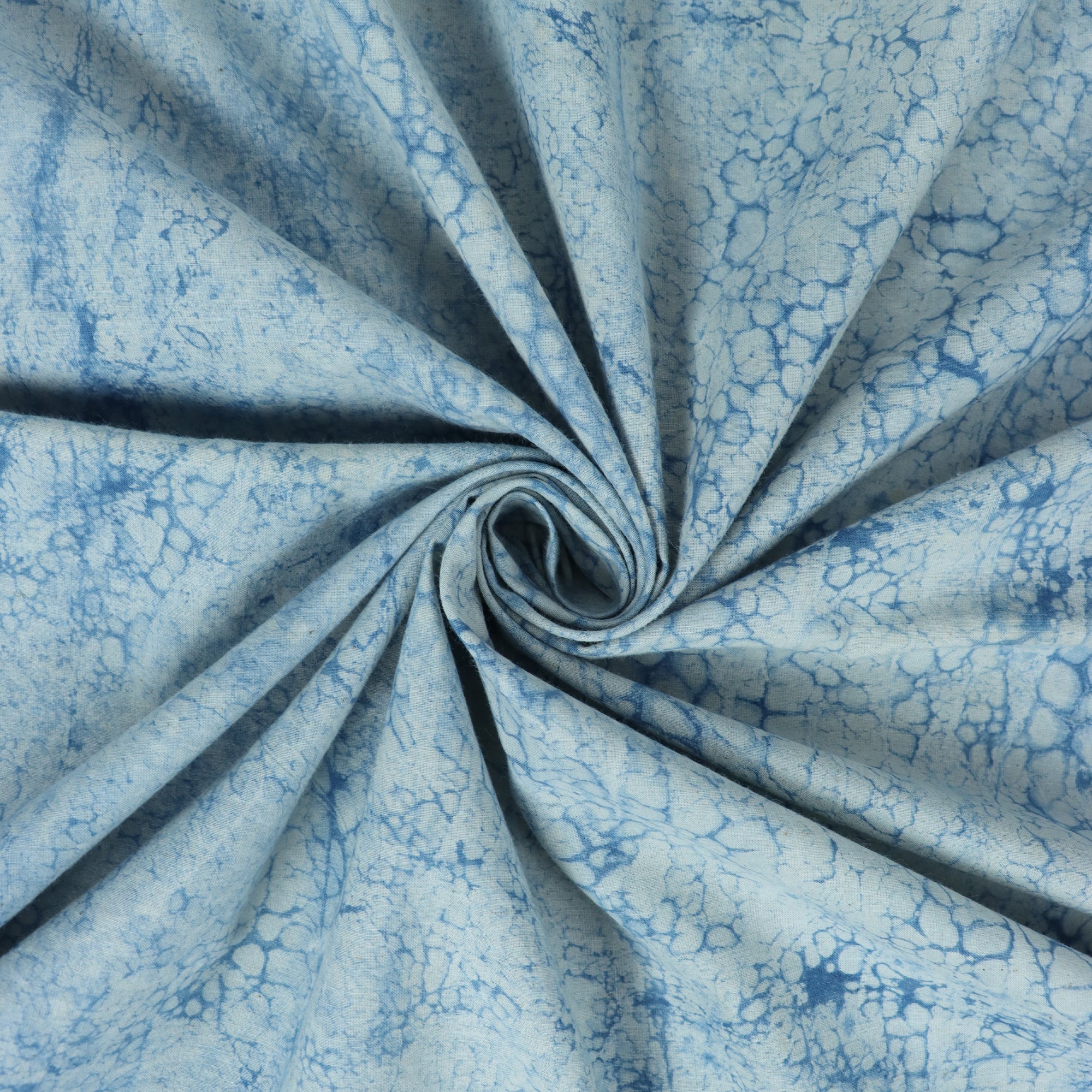 Cotton Dabu Hand Block Printed Fabric - Image 4