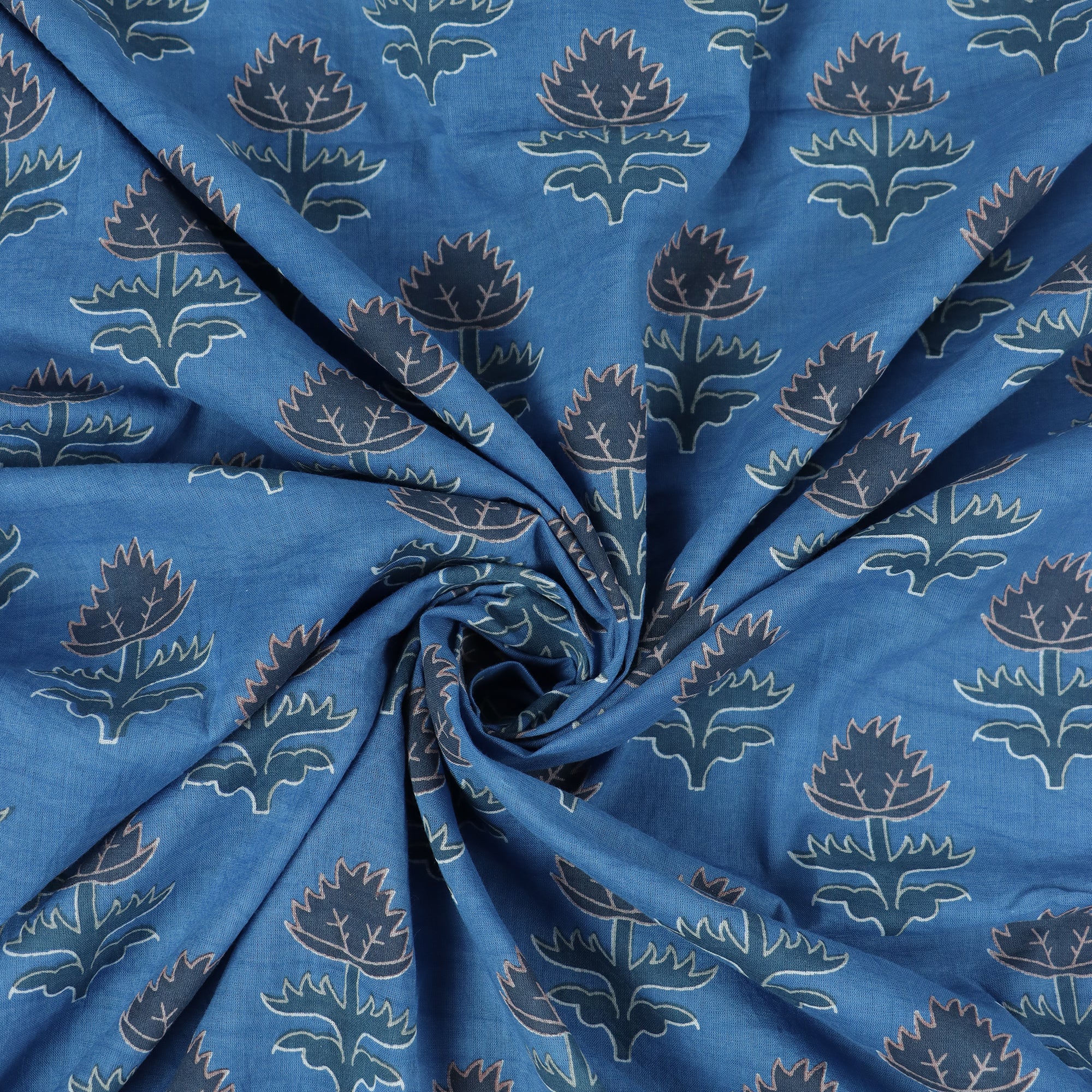 Cotton Hand Block Print Dabu Fabric