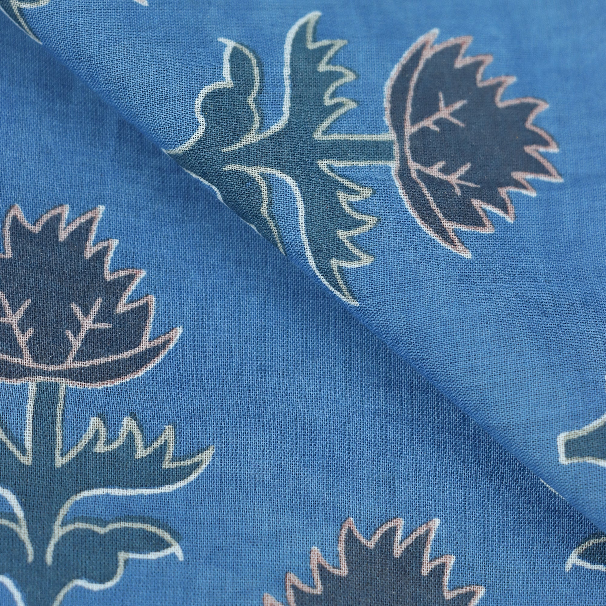 Cotton Hand Block Print Dabu Fabric - Image 3