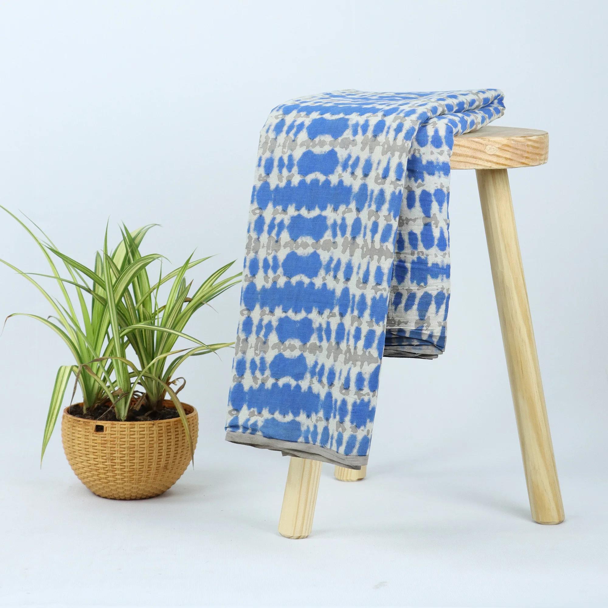 Modern Hand Block Cotton Fabric Cloth for Kimono - Image 4